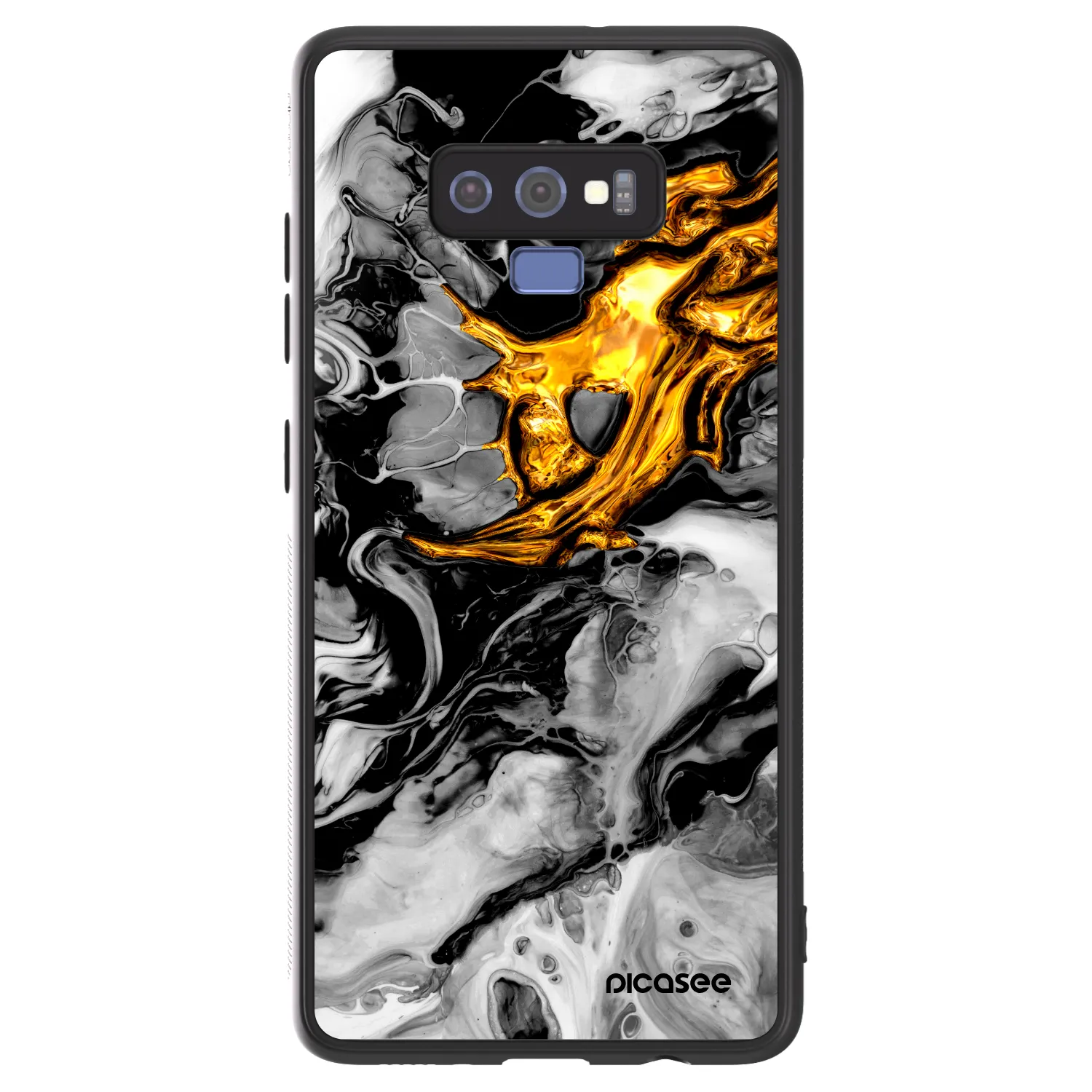 Picasee ULTIMATE CASE für Samsung Galaxy Note 9 N960F - Black Gold 2