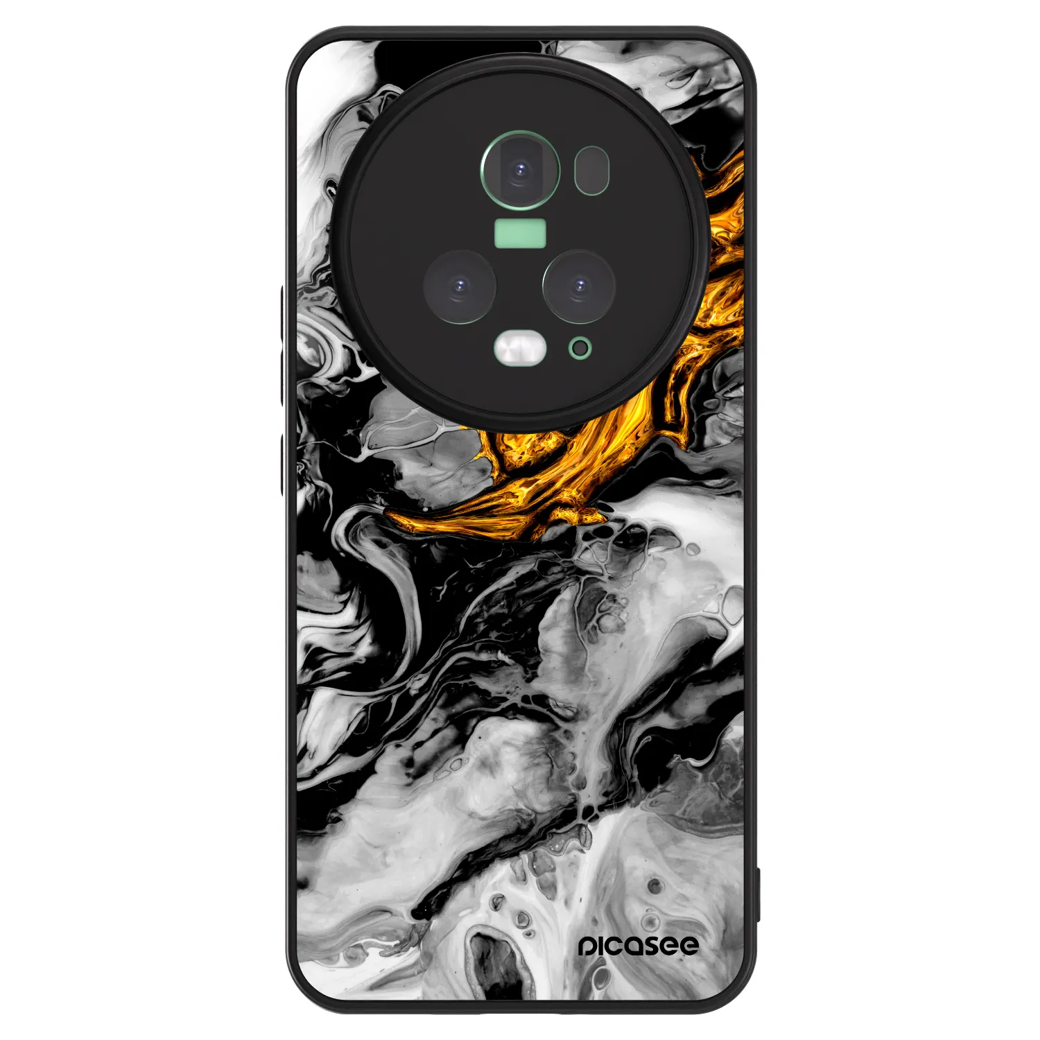 Picasee ULTIMATE CASE für Honor Magic5 Pro - Black Gold 2