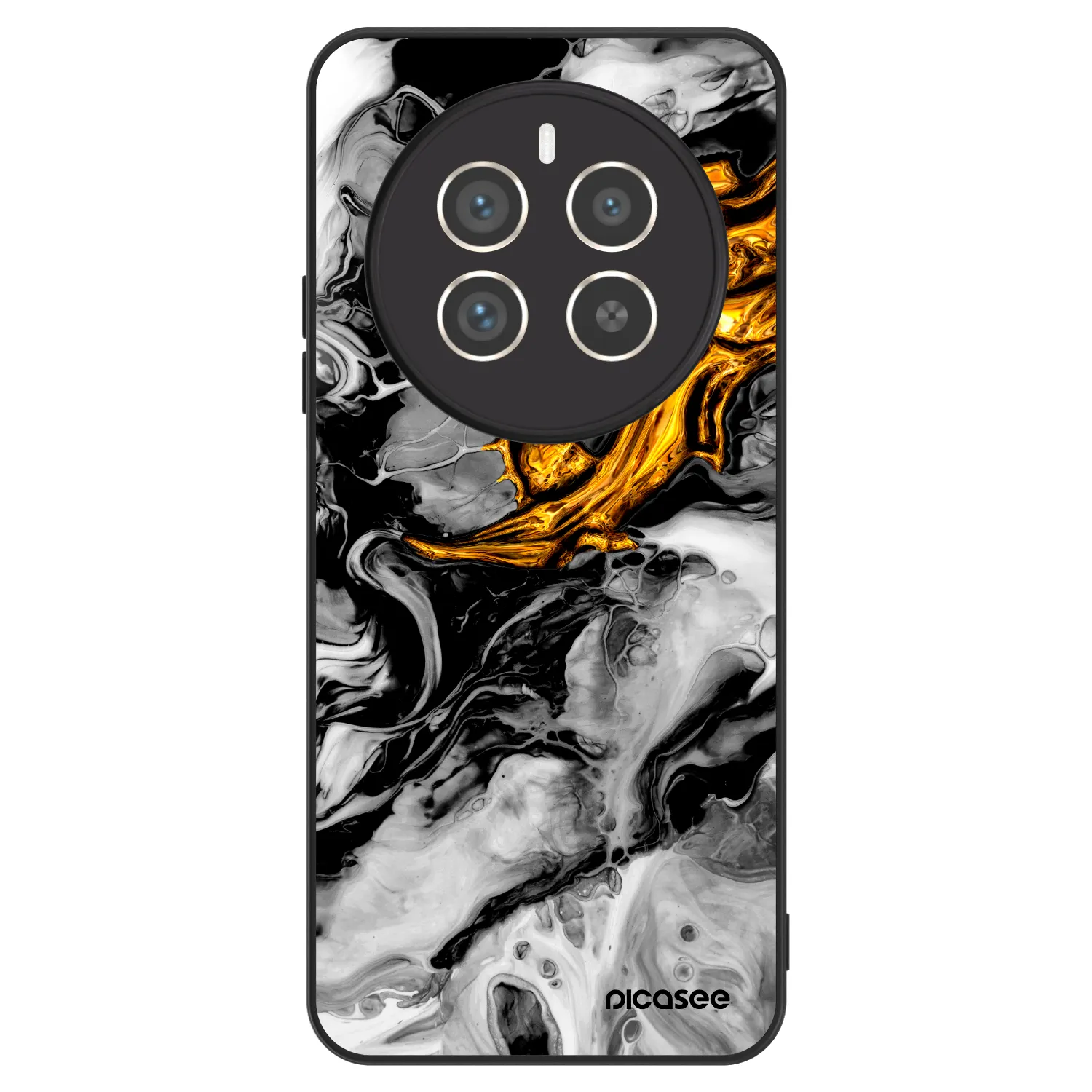 Picasee ULTIMATE CASE für Realme 12 Pro 5G - Black Gold 2