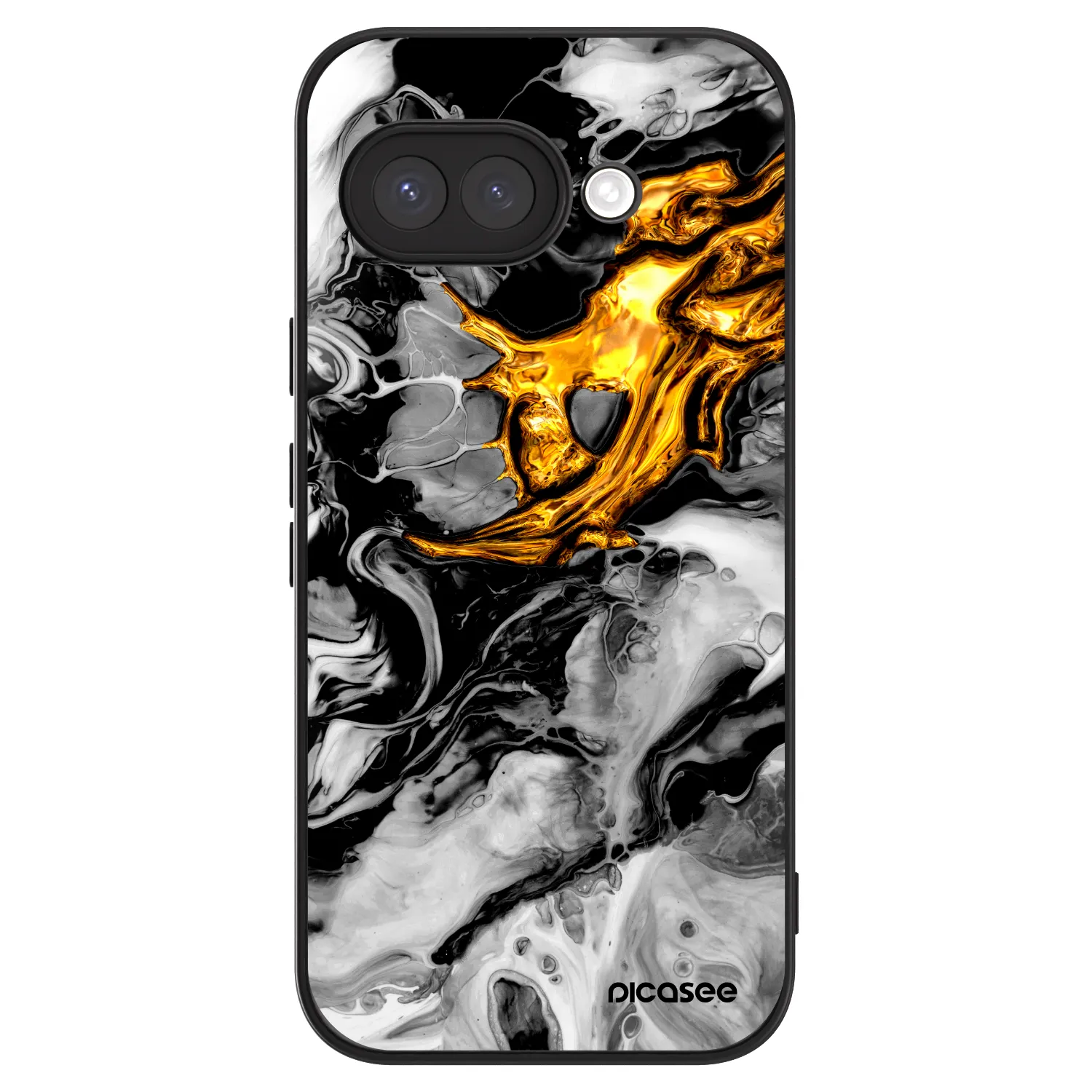 Picasee ULTIMATE CASE für Google Pixel 9a - Black Gold 2