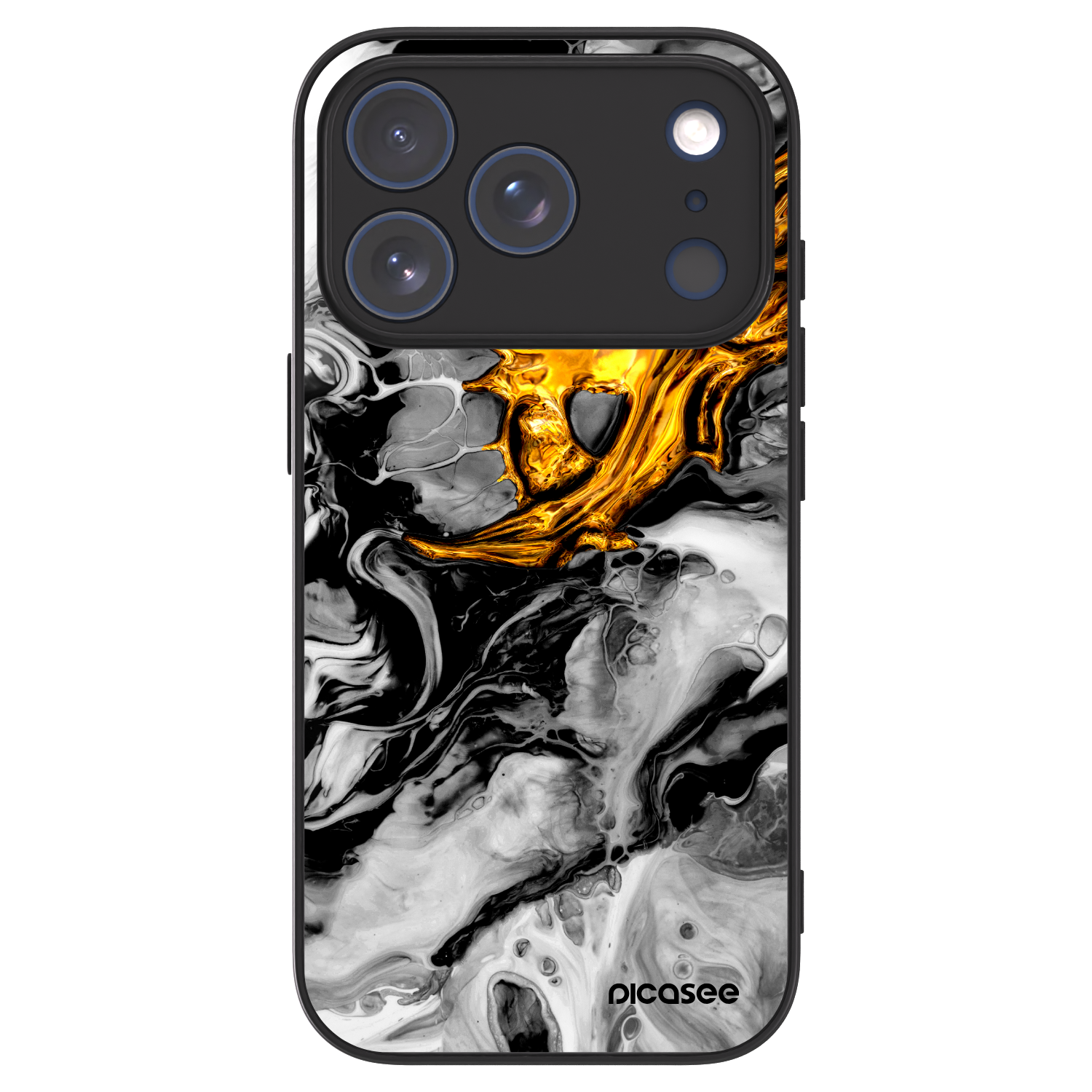Picasee ULTIMATE CASE für Apple iPhone 17 Pro - Black Gold 2