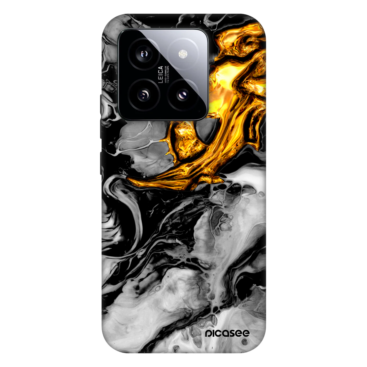 Picasee Fashion Case für Xiaomi 14 - Black Gold 2