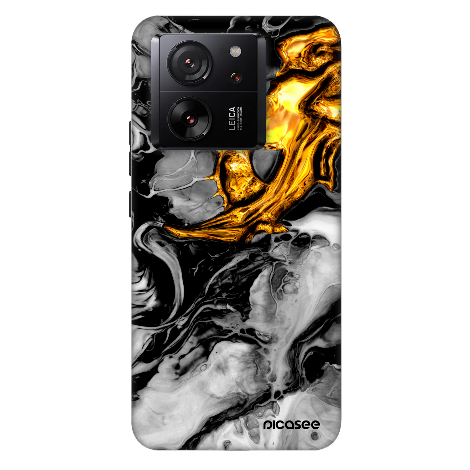 Picasee Fashion Case für Xiaomi 13T - Black Gold 2