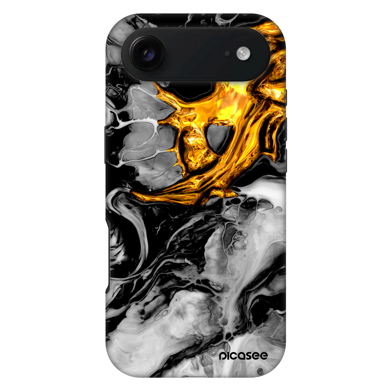 Picasee Fashion Case MagSafe für Apple iPhone Air - Black Gold 2