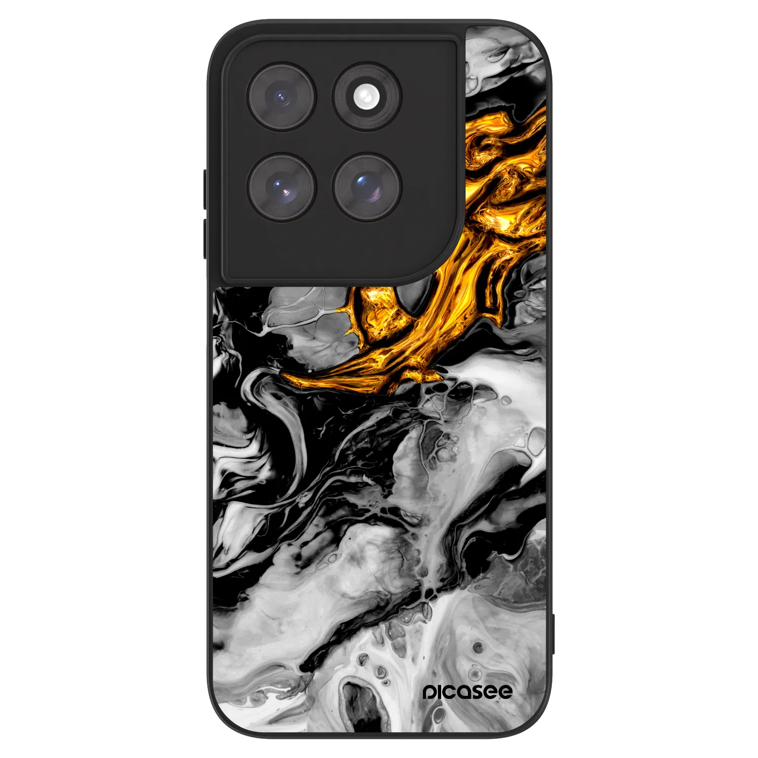 Picasee ULTIMATE CASE für Motorola Moto G77 - Black Gold 2