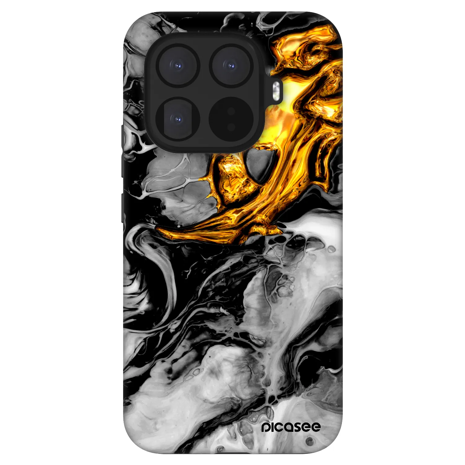Picasee Fashion Case für Xiaomi 15T Pro - Black Gold 2