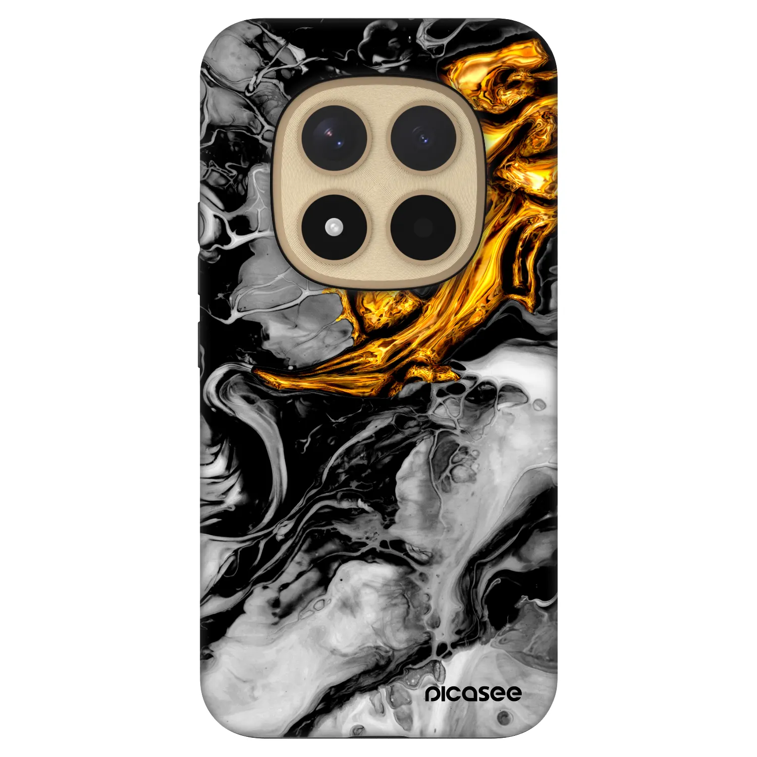 Picasee Fashion Case für Xiaomi Redmi Note 15 Pro+ - Black Gold 2