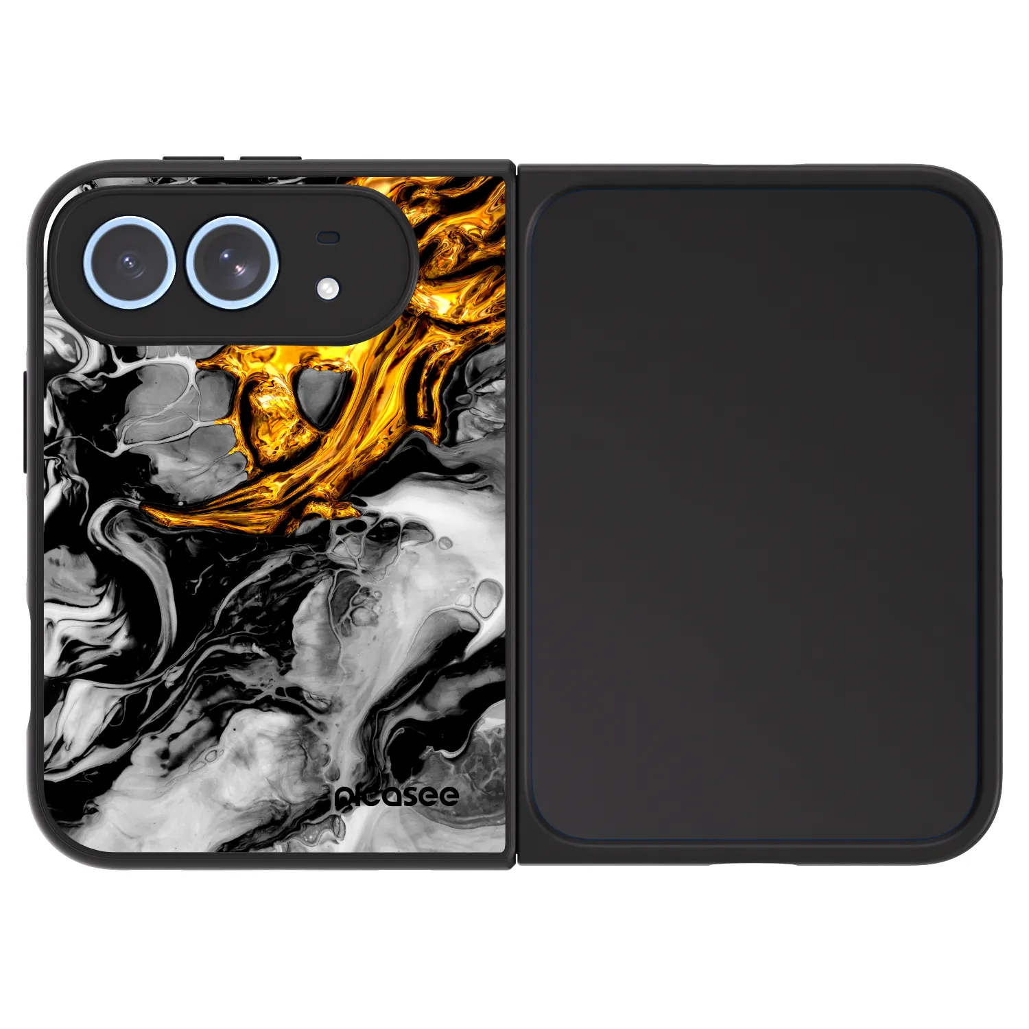 Picasee ULTIMATE CASE für Apple iPhone Duo - Black Gold 2