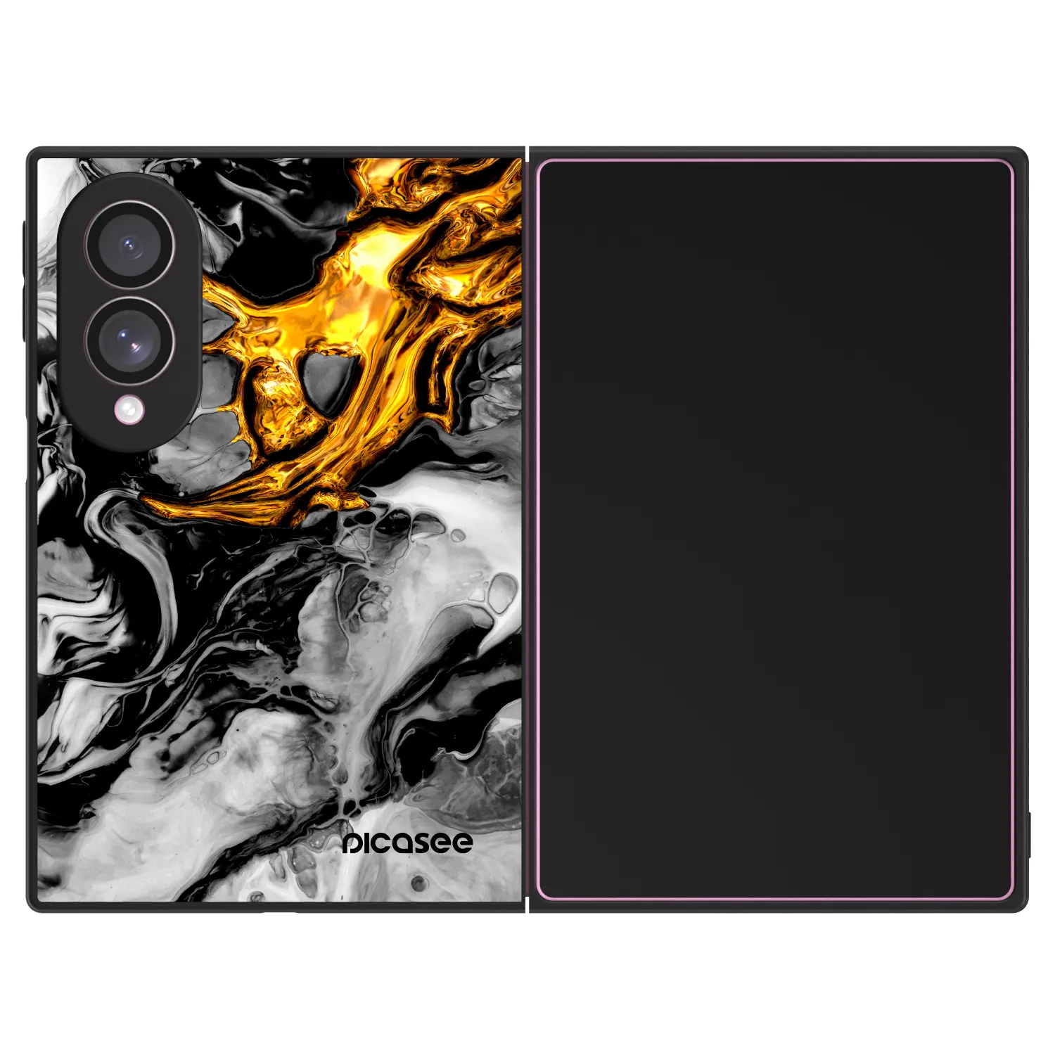 Picasee ULTIMATE CASE für Samsung Galaxy Z Fold8 5G - Black Gold 2