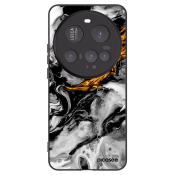 Picasee Xiaomi 15 Ultra Hülle - Schwarzes Silikon - Black Gold 2