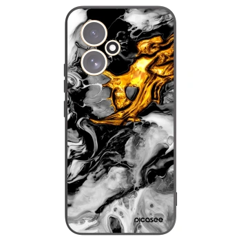 Picasee Honor 400 5G Hülle - Schwarzes Silikon - Black Gold 2