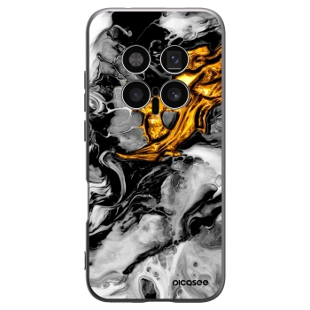 Picasee Honor Magic8 Pro 5G Hülle - Schwarzes Silikon - Black Gold 2
