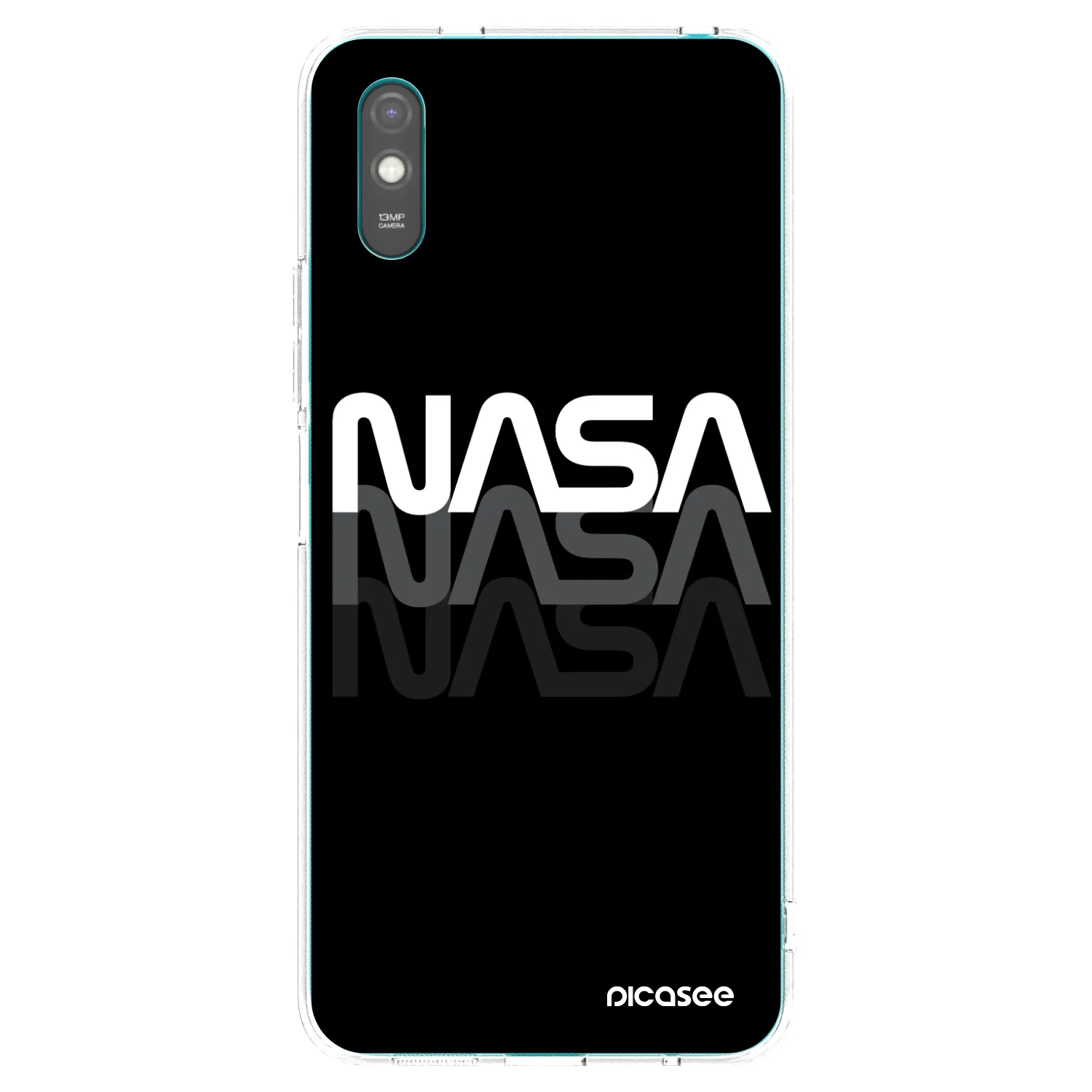 Picasee Xiaomi Redmi 9A Hülle - Transparentes Silikon - NASA Triple