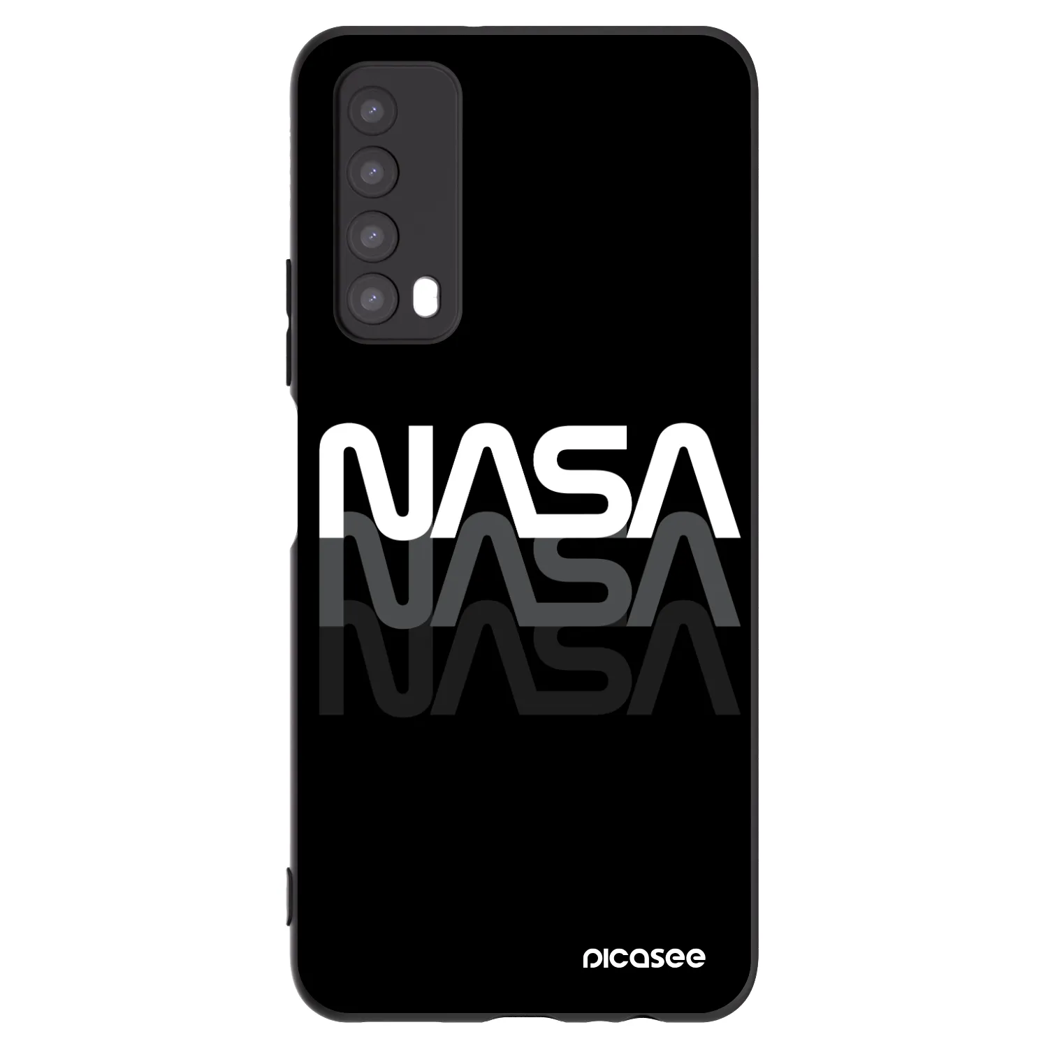 Picasee Huawei P Smart 2021 Hülle - Schwarzes Silikon - NASA Triple