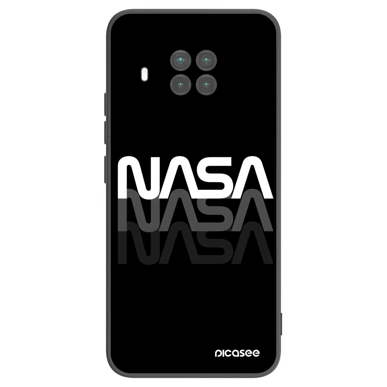 Picasee Xiaomi Mi 10T Lite Hülle - Schwarzes Silikon - NASA Triple