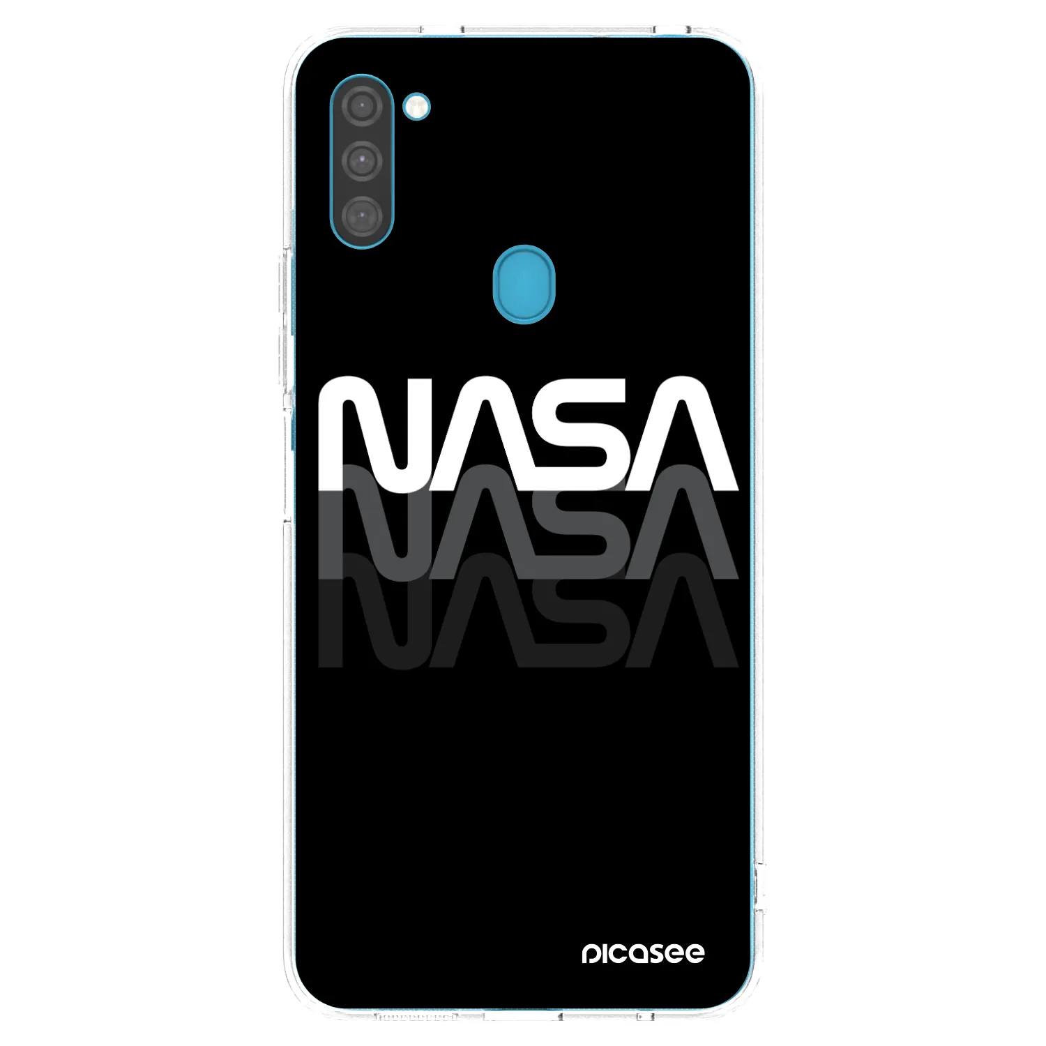 Picasee Samsung Galaxy M11 Hülle - Transparentes Silikon - NASA Triple