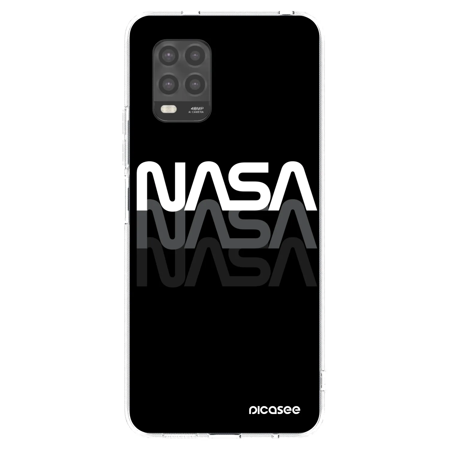 Picasee Xiaomi Mi 10 Lite Hülle - Transparentes Silikon - NASA Triple