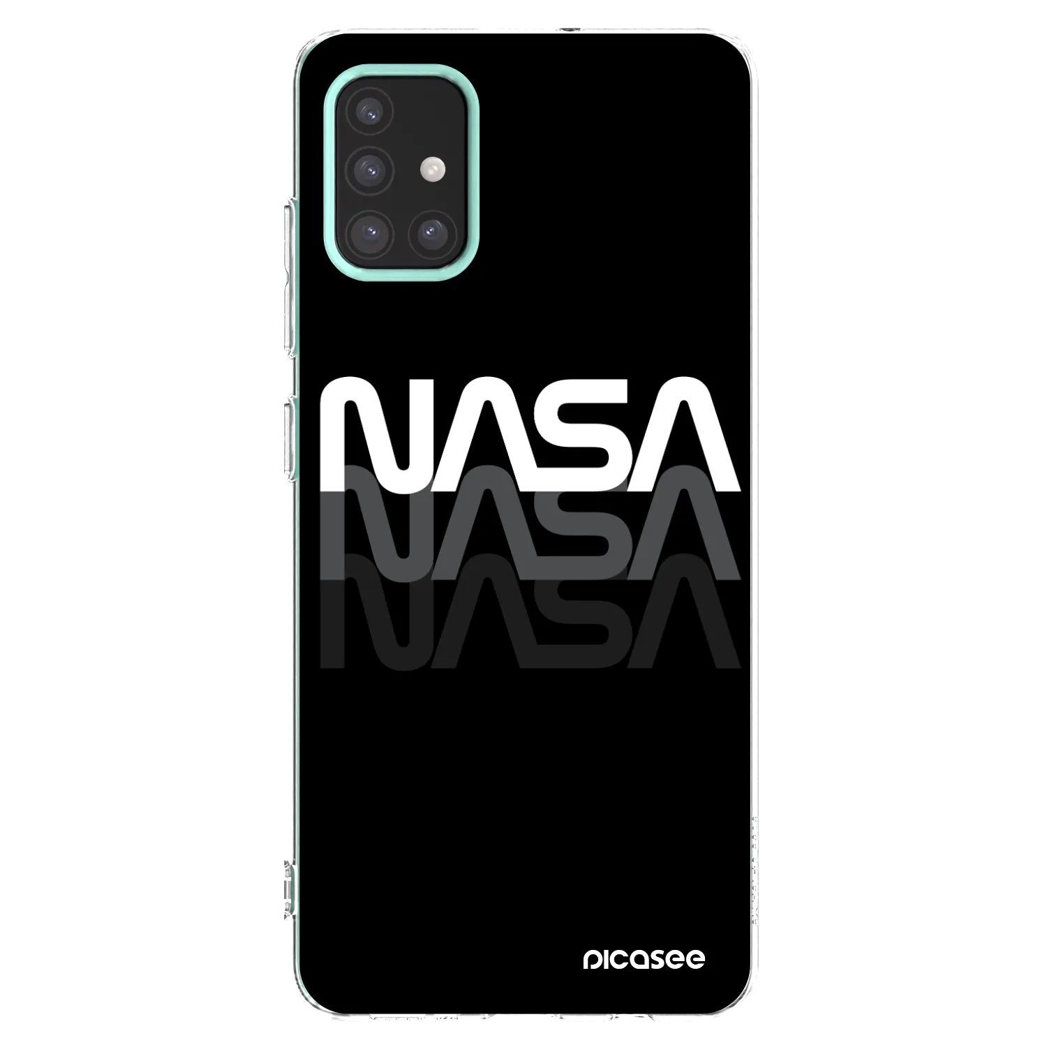 Picasee Samsung Galaxy M31s Hülle - Transparentes Silikon - NASA Triple