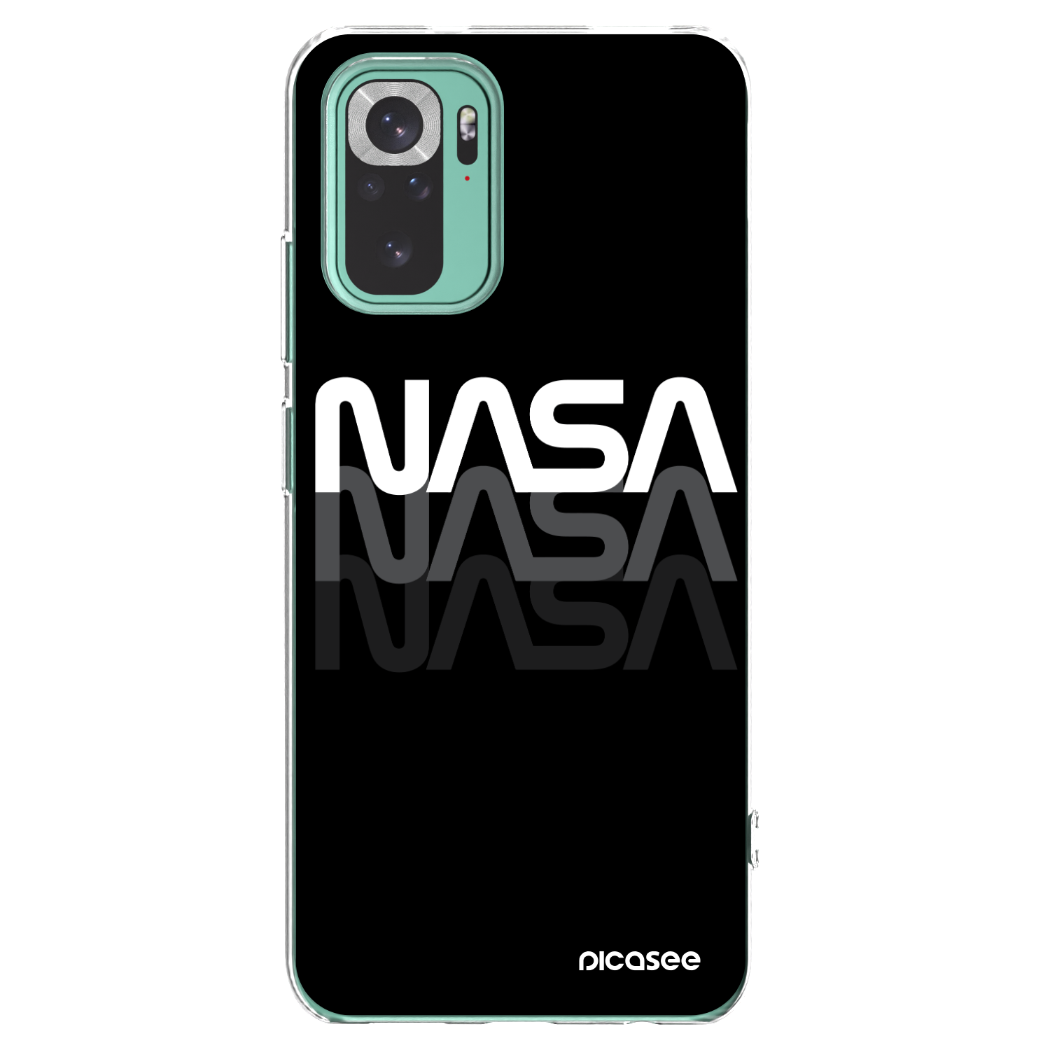 Picasee Xiaomi Redmi Note 10 Pro Hülle - Transparentes Silikon - NASA Triple