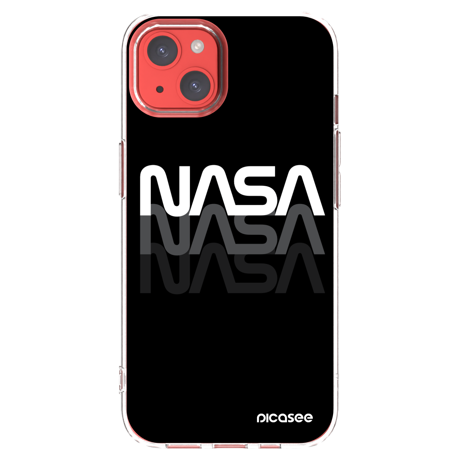 Picasee Apple iPhone 13 Hülle - Transparentes Silikon - NASA Triple
