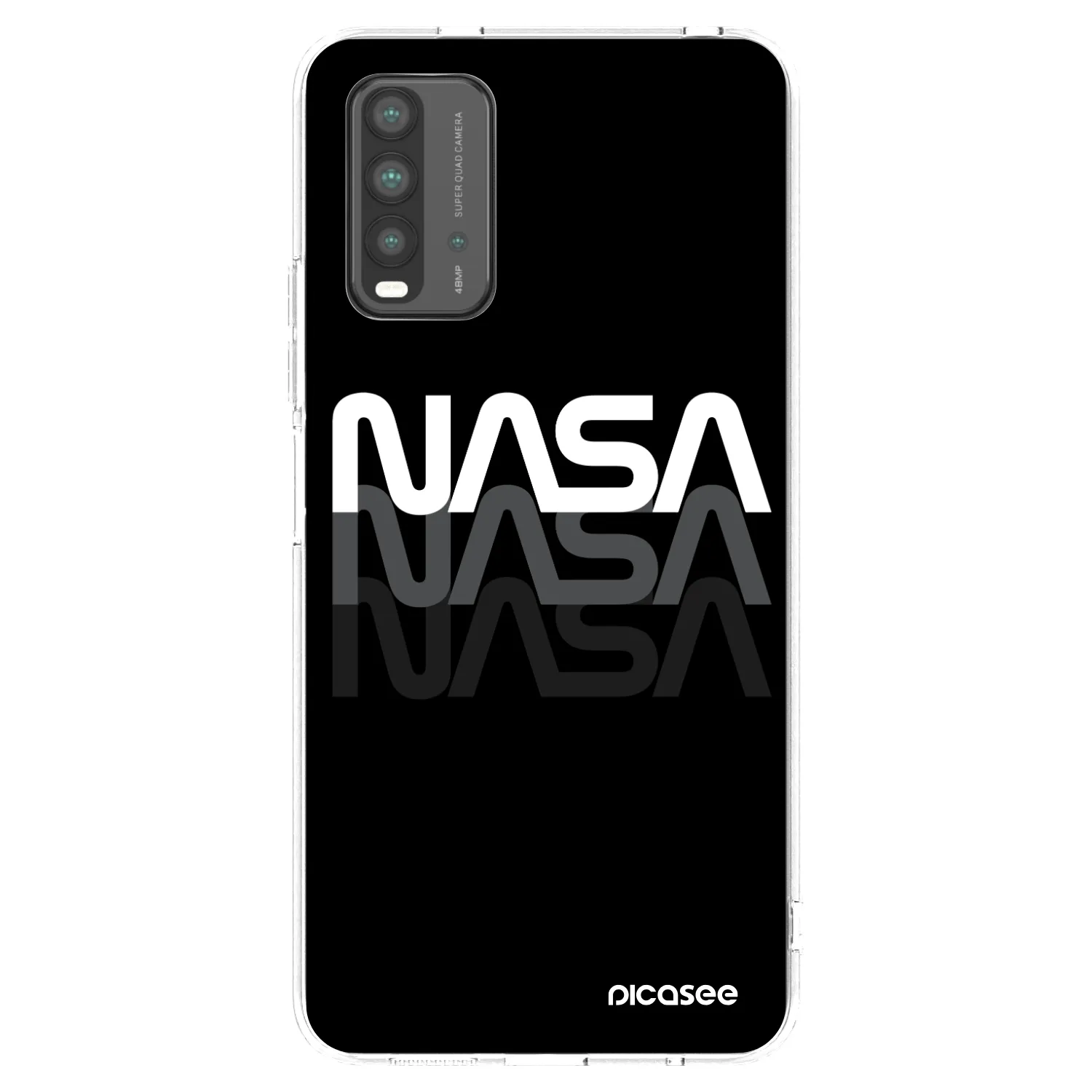 Picasee Xiaomi Redmi 9T Hülle - Transparentes Silikon - NASA Triple