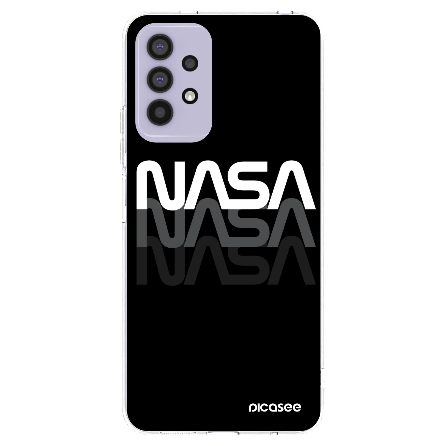 Picasee Samsung Galaxy A32 4G SM-A325F Hülle - Transparentes Silikon - NASA Triple