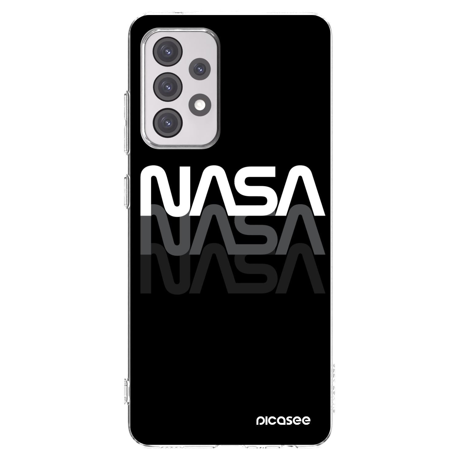 Picasee Samsung Galaxy A52s 5G A528B Hülle - Transparentes Silikon - NASA Triple