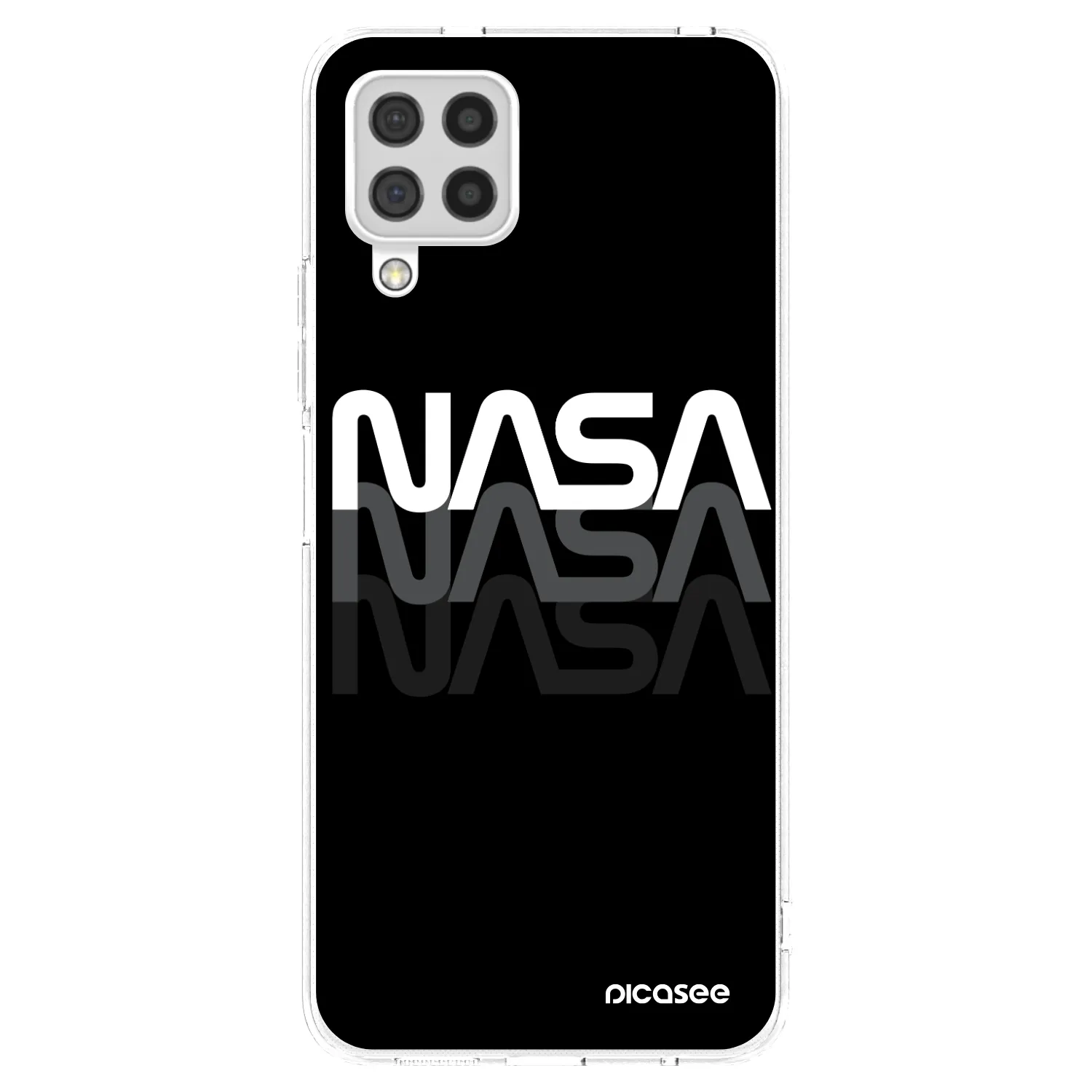 Picasee Samsung Galaxy A22 A225F 4G Hülle - Transparentes Silikon - NASA Triple