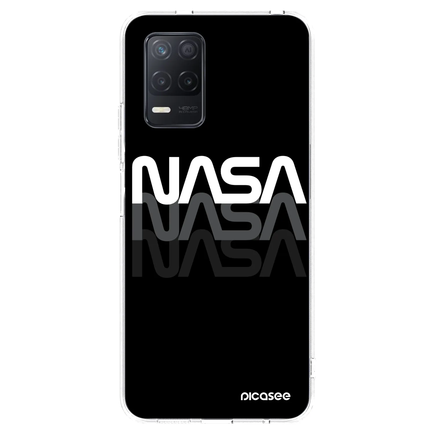 Picasee Realme 8 5G Hülle - Transparentes Silikon - NASA Triple