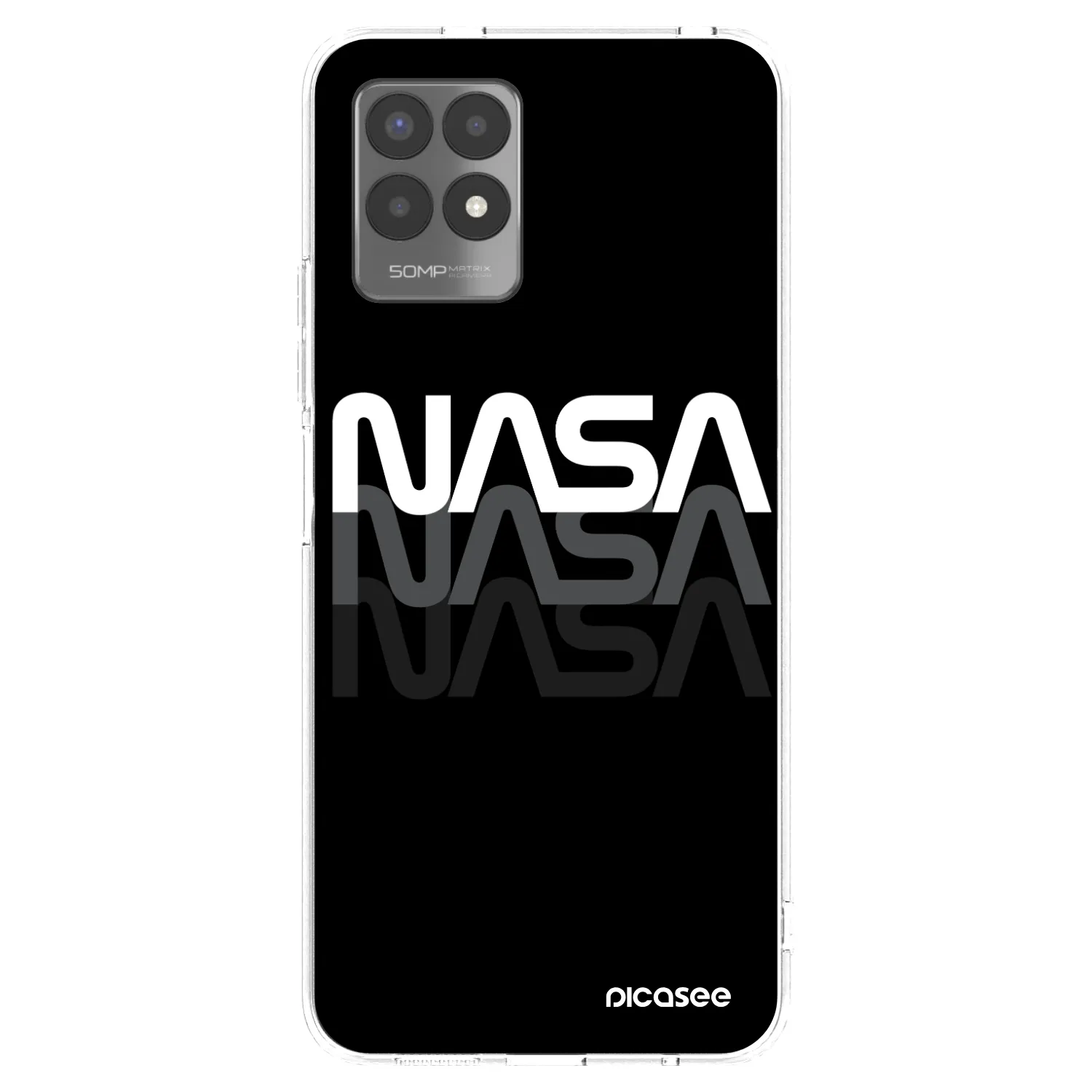 Picasee Realme 8i Hülle - Transparentes Silikon - NASA Triple