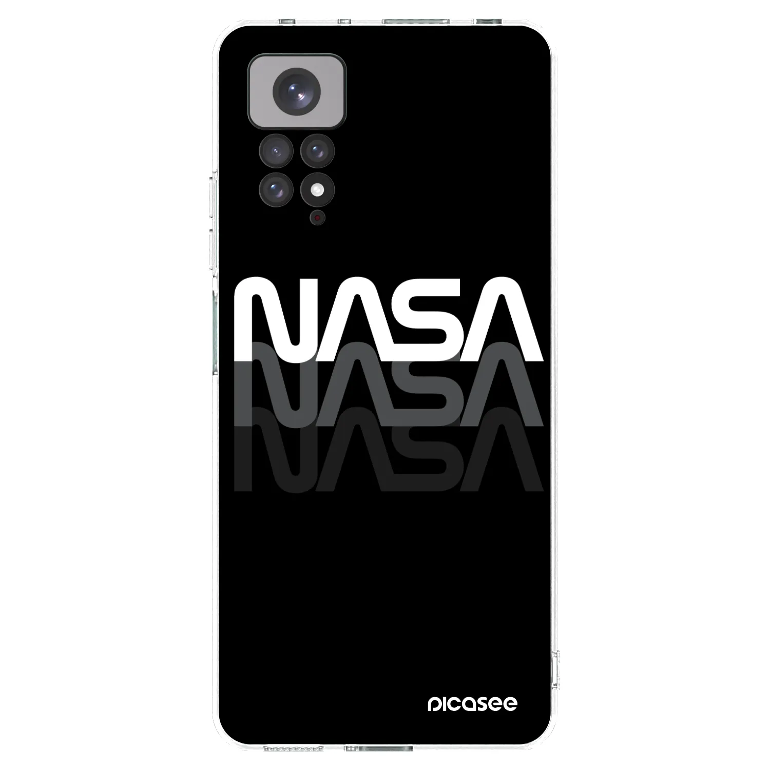 Picasee Xiaomi Redmi Note 11 Hülle - Transparentes Silikon - NASA Triple