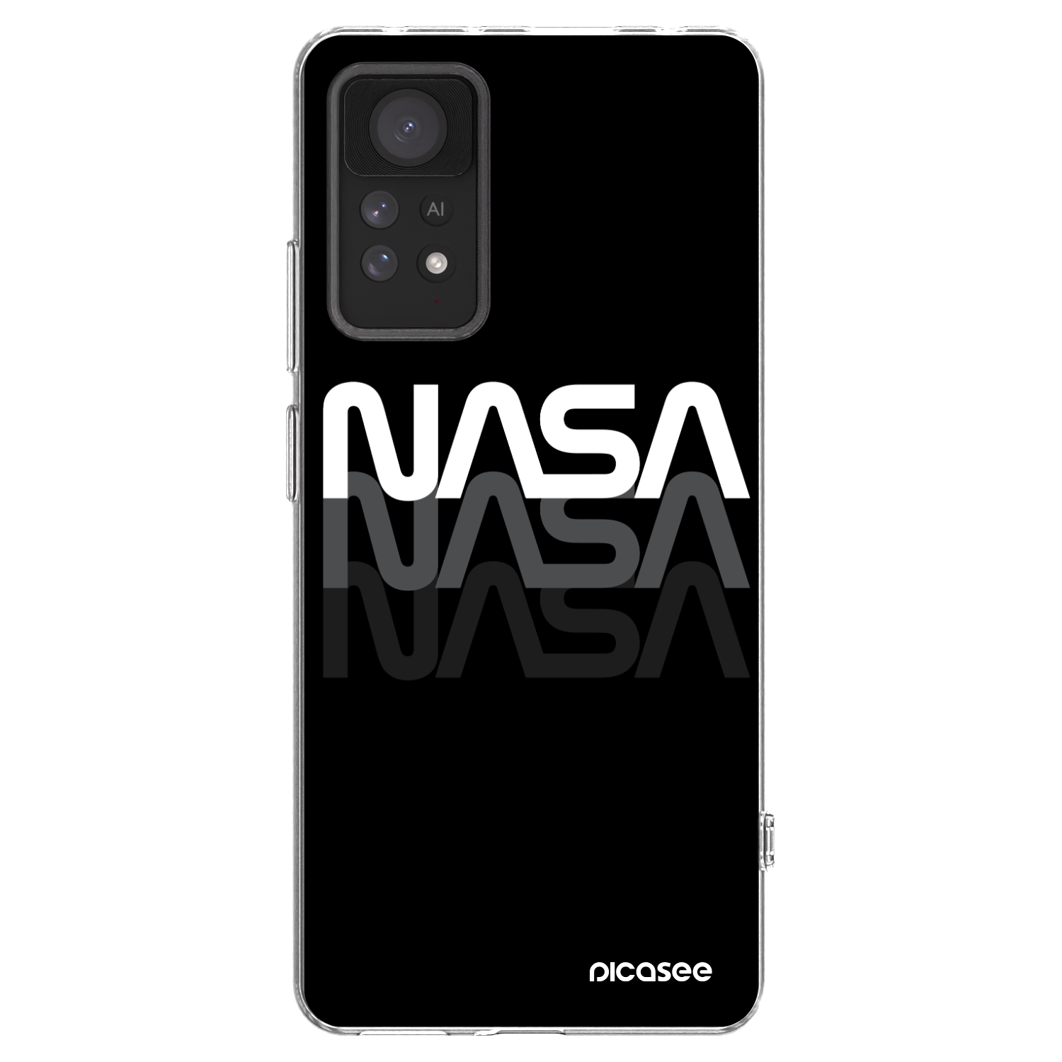 Picasee Xiaomi Redmi Note 11 Pro 5G Hülle - Transparentes Silikon - NASA Triple