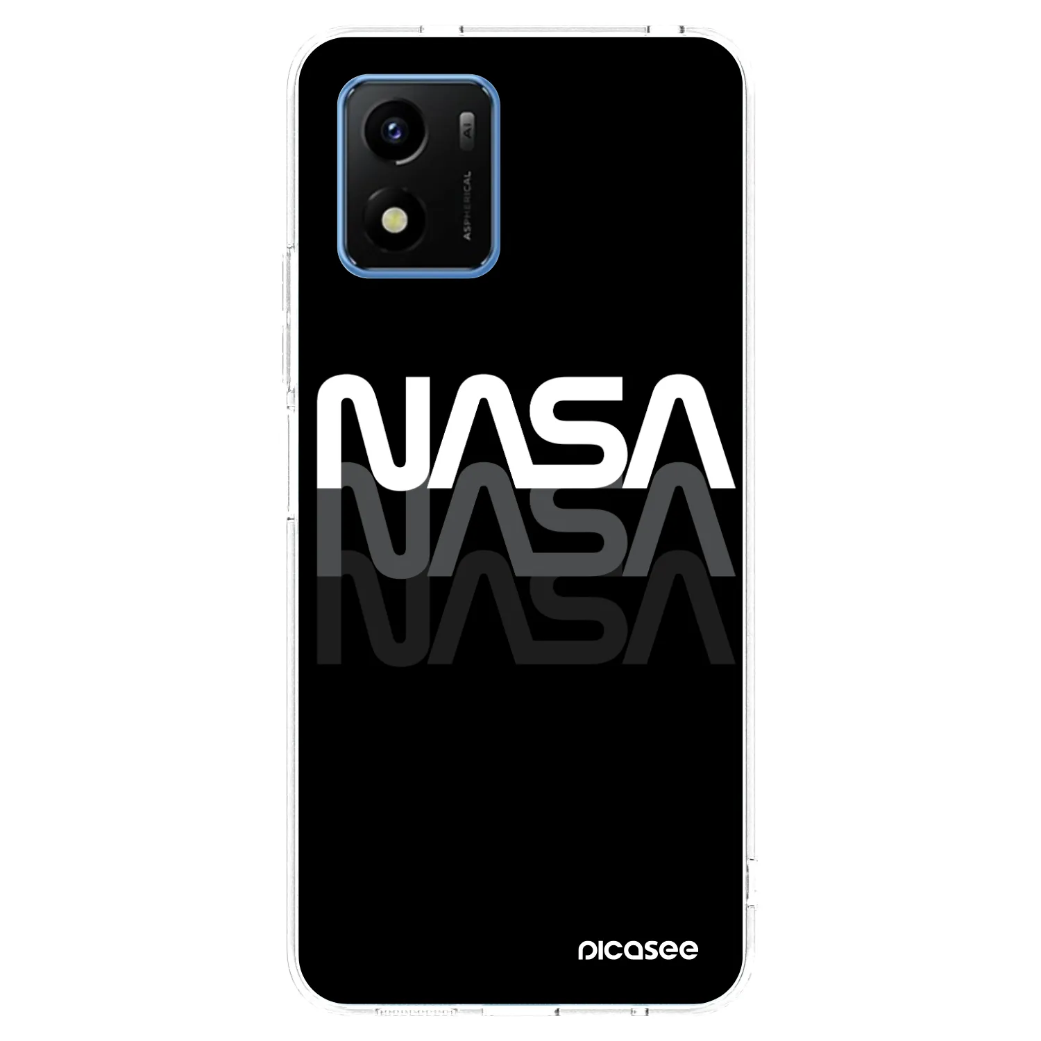 Picasee Vivo Y01 Hülle - Transparentes Silikon - NASA Triple