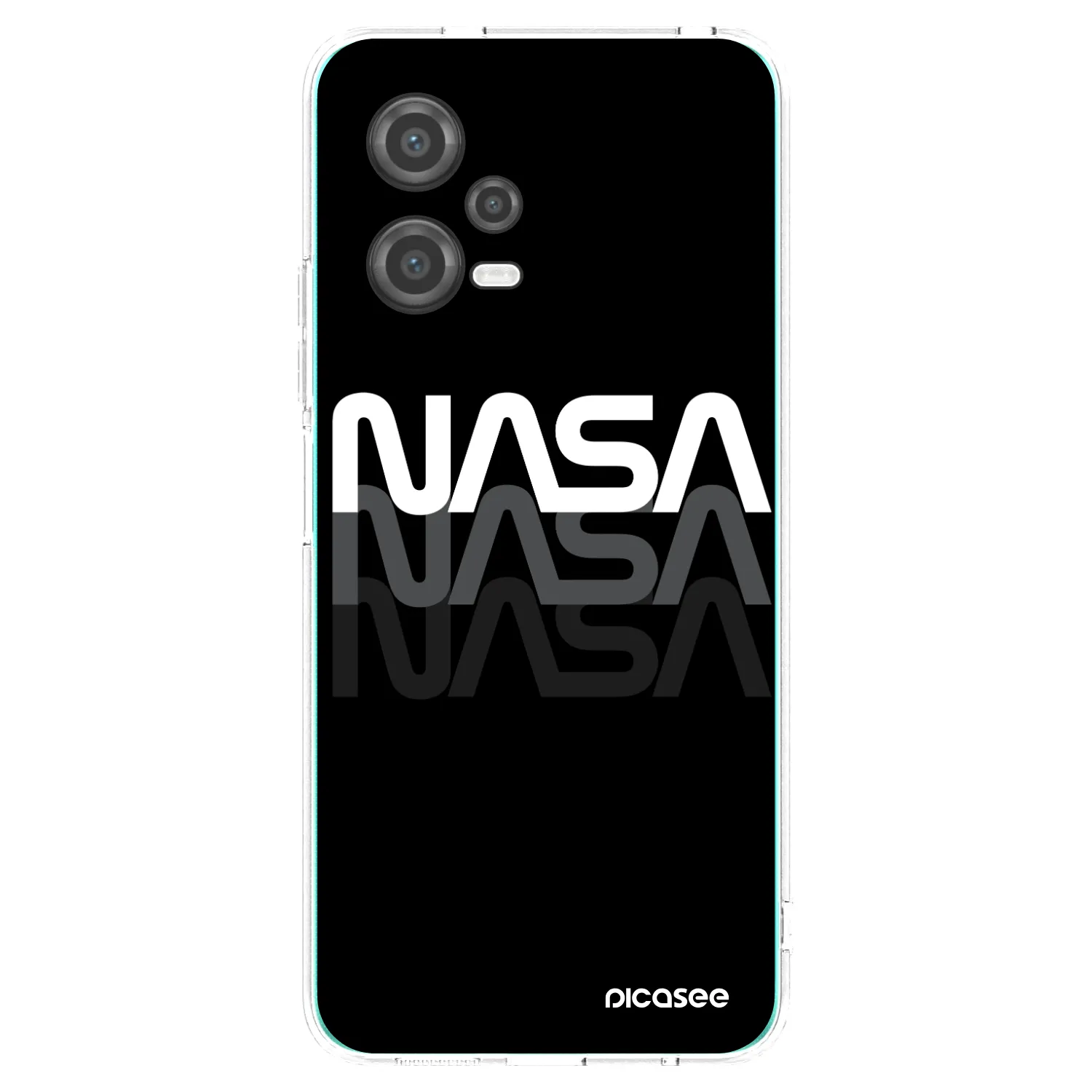 Picasee Xiaomi Poco X5 Hülle - Transparentes Silikon - NASA Triple