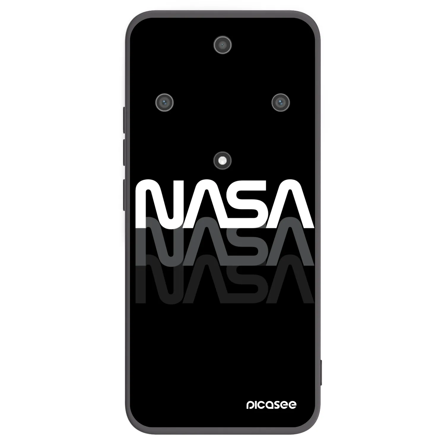 Picasee Honor Magic5 Lite 5G Hülle - Schwarzes Silikon - NASA Triple