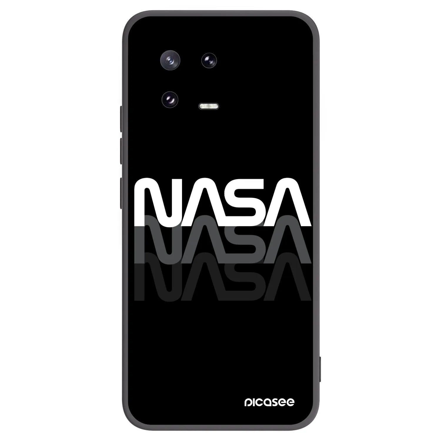 Picasee Xiaomi 13 Pro Hülle - Schwarzes Silikon - NASA Triple