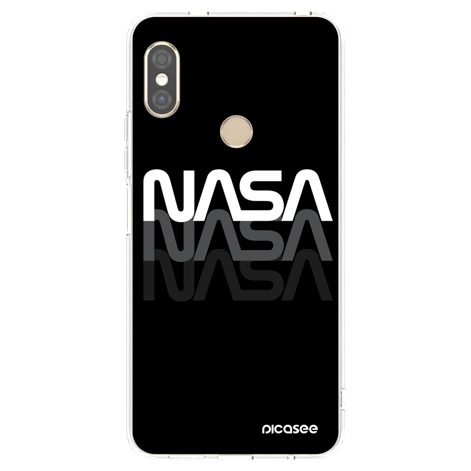 Picasee Xiaomi Redmi Note 5 Global Hülle - Transparentes Silikon - NASA Triple