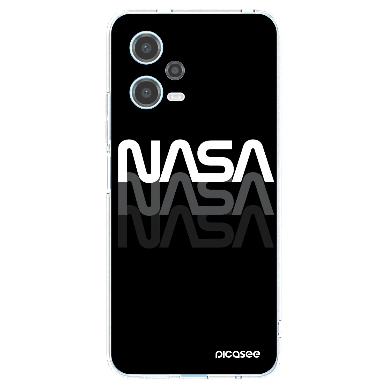 Picasee Xiaomi Redmi Note 12 5G Hülle - Transparentes Silikon - NASA Triple