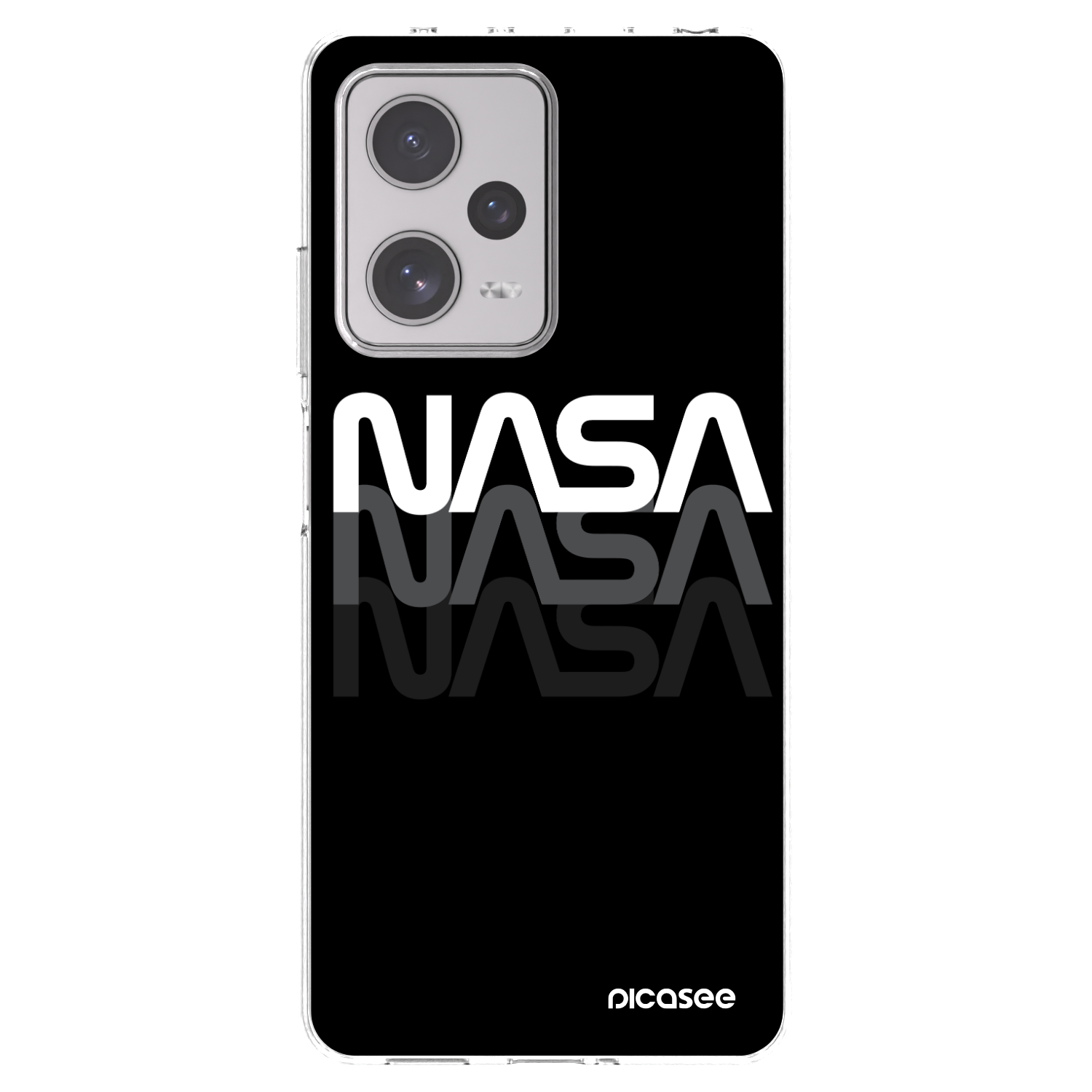 Picasee Xiaomi Redmi Note 12 Pro+ 5G Hülle - Transparentes Silikon - NASA Triple