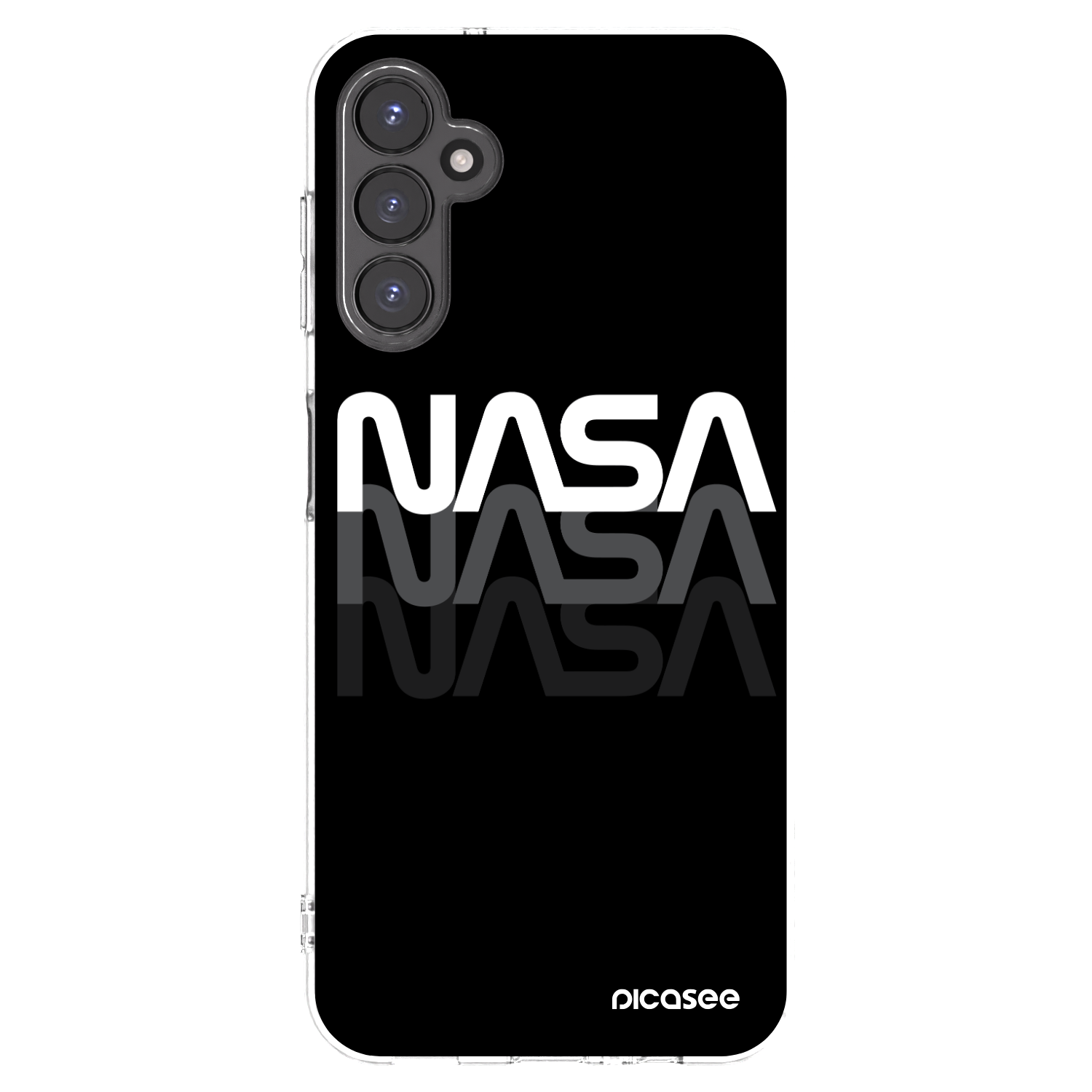 Picasee Samsung Galaxy A14 5G A146P Hülle - Transparentes Silikon - NASA Triple