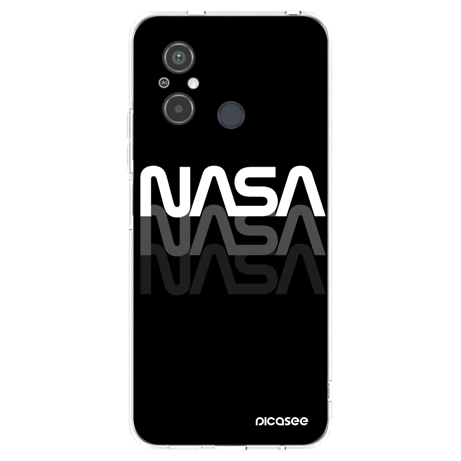 Picasee Xiaomi Redmi 12C Hülle - Transparentes Silikon - NASA Triple
