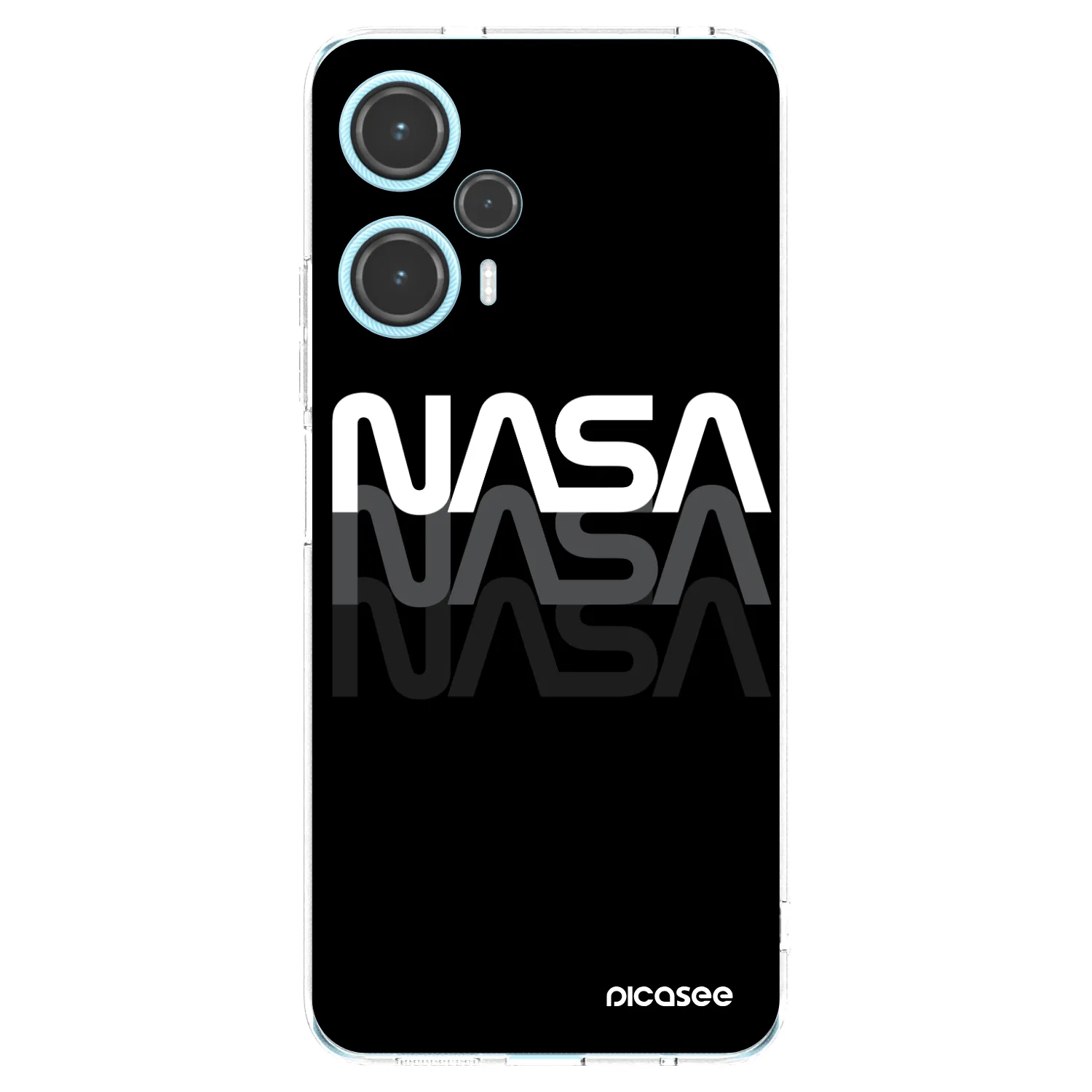 Picasee Xiaomi Poco F5 Hülle - Transparentes Silikon - NASA Triple