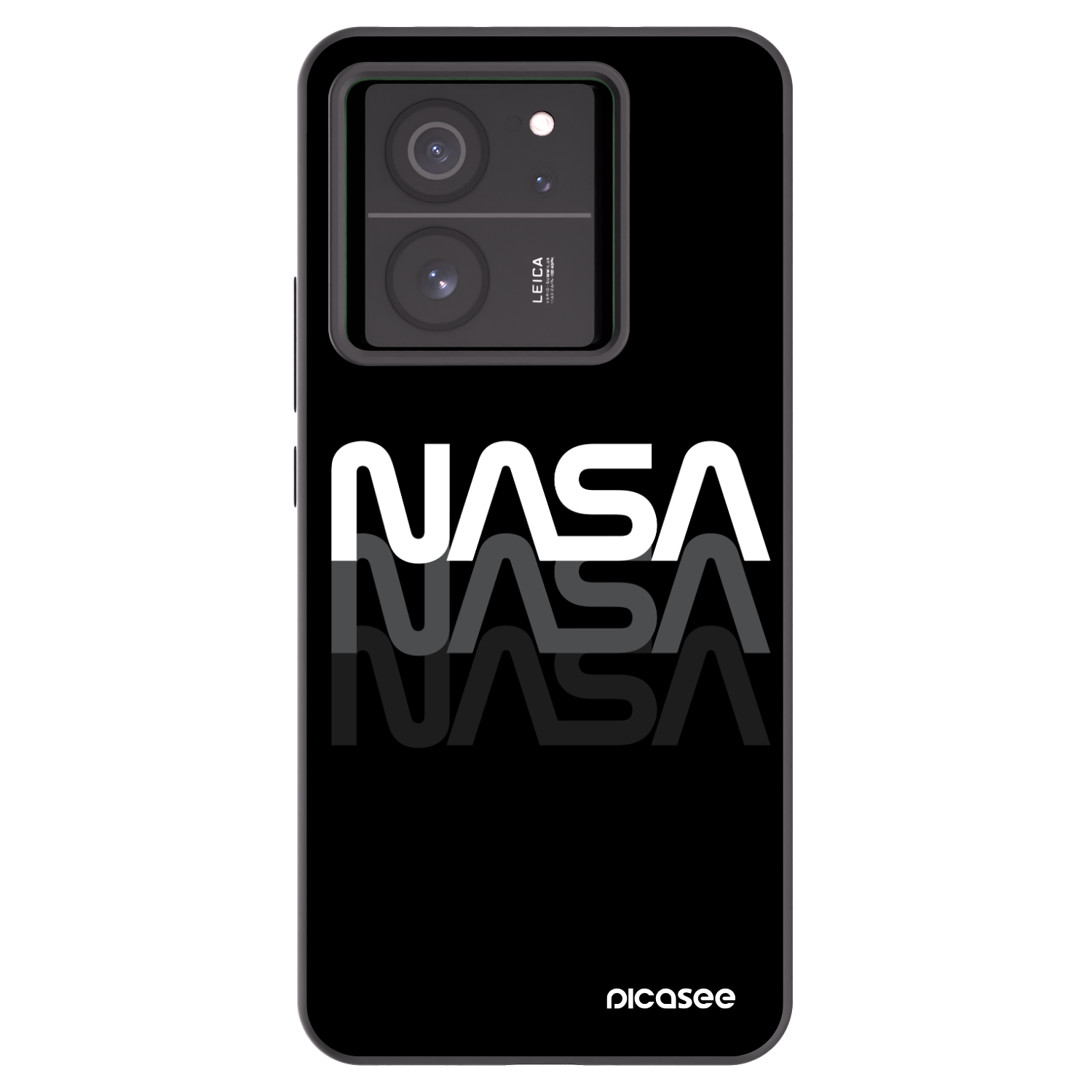 Picasee Xiaomi 13T Hülle - Schwarzes Silikon - NASA Triple