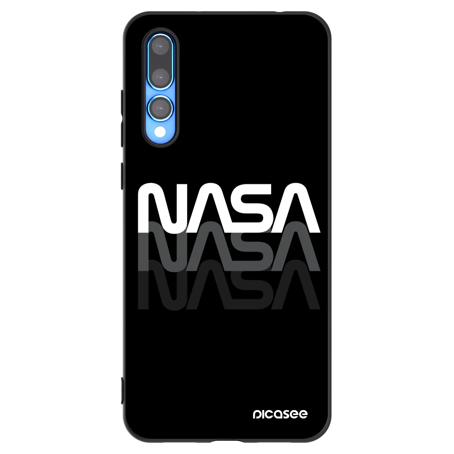 Picasee Huawei P20 Pro Hülle - Schwarzes Silikon - NASA Triple