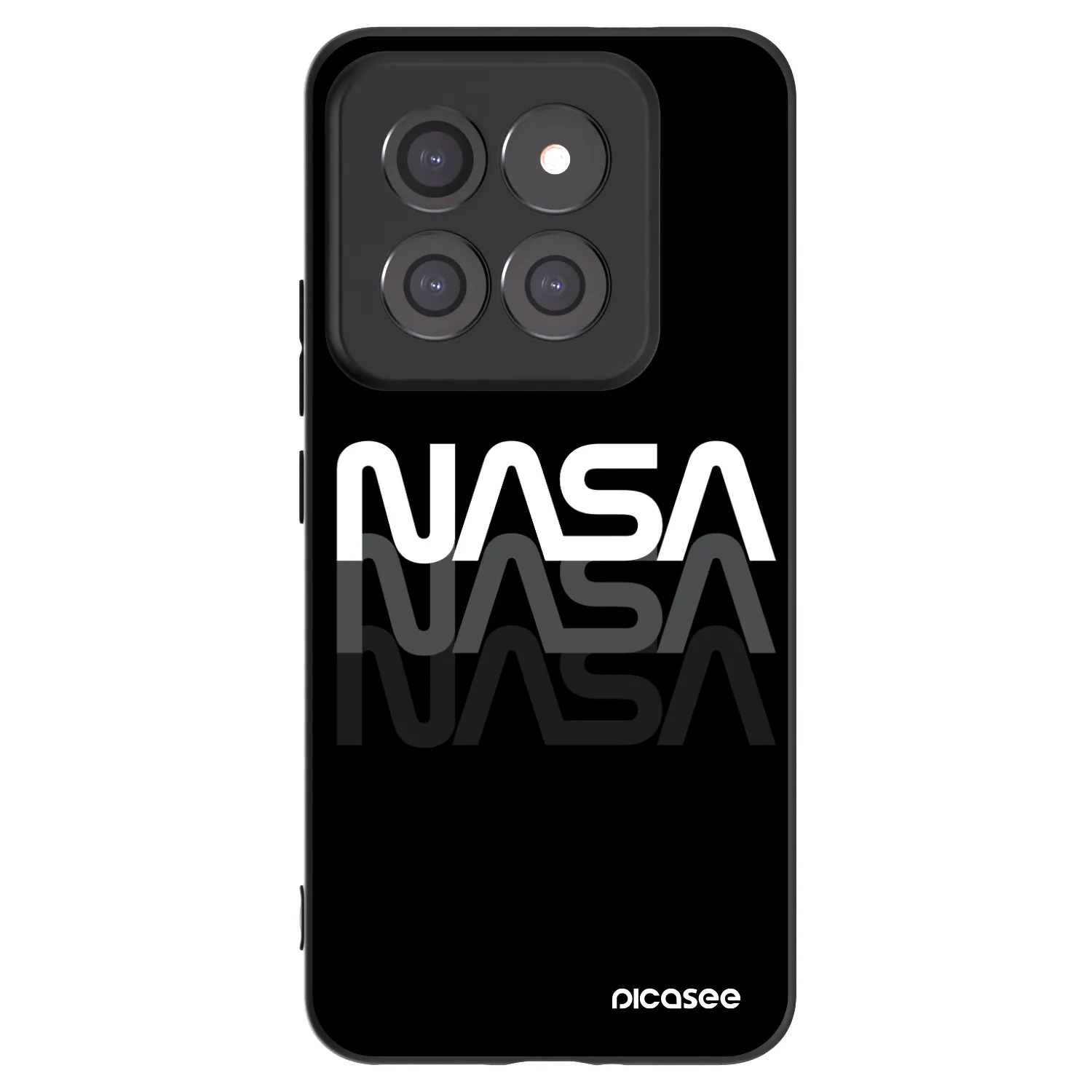 Picasee Xiaomi 14 Pro Hülle - Schwarzes Silikon - NASA Triple