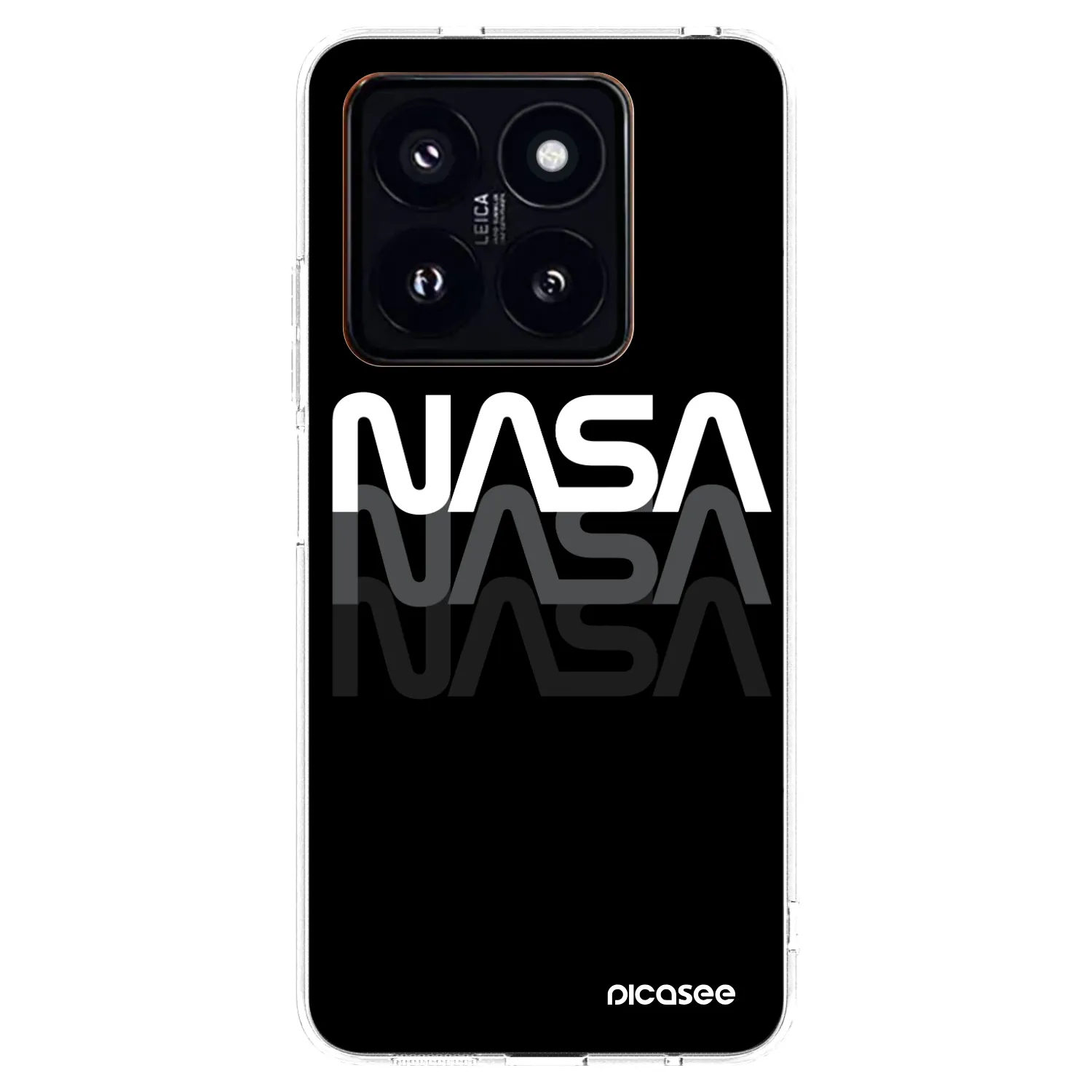Picasee Xiaomi 14 Pro Hülle - Transparentes Silikon - NASA Triple