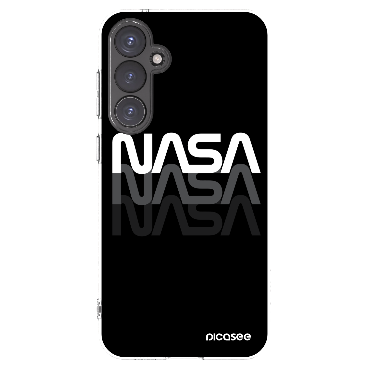 Picasee Samsung Galaxy S23 FE S711B Hülle - Transparentes Silikon - NASA Triple