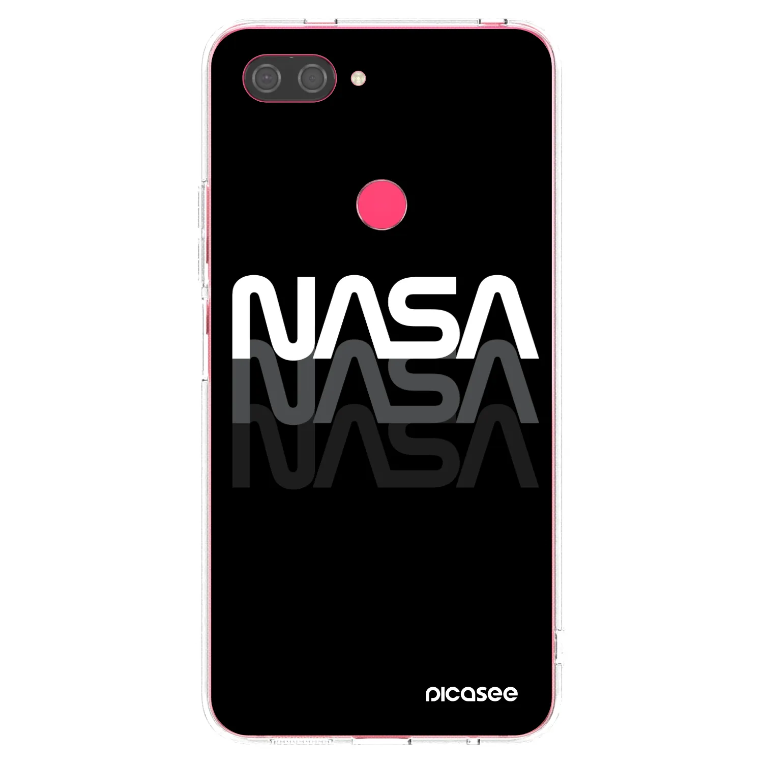 Picasee Xiaomi Mi 8 Lite Hülle - Transparentes Silikon - NASA Triple