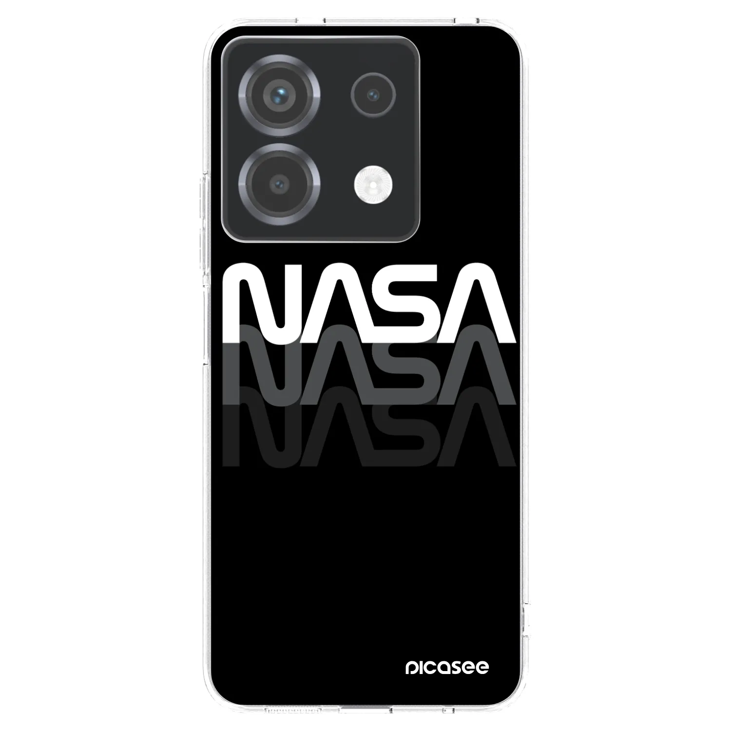 Picasee Xiaomi Poco X6 Hülle - Transparentes Silikon - NASA Triple