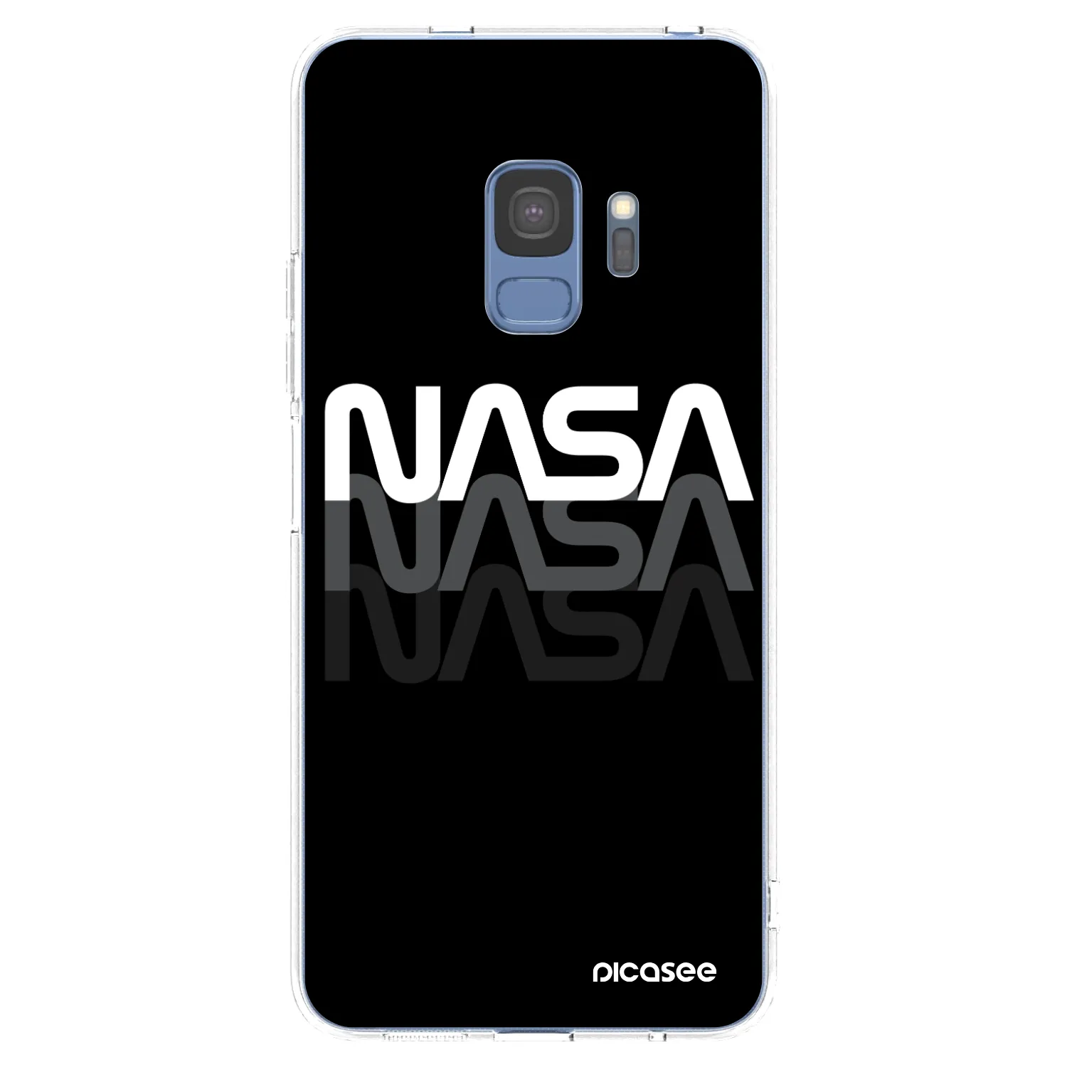 Picasee Samsung Galaxy S9 G960F Hülle - Transparentes Silikon - NASA Triple
